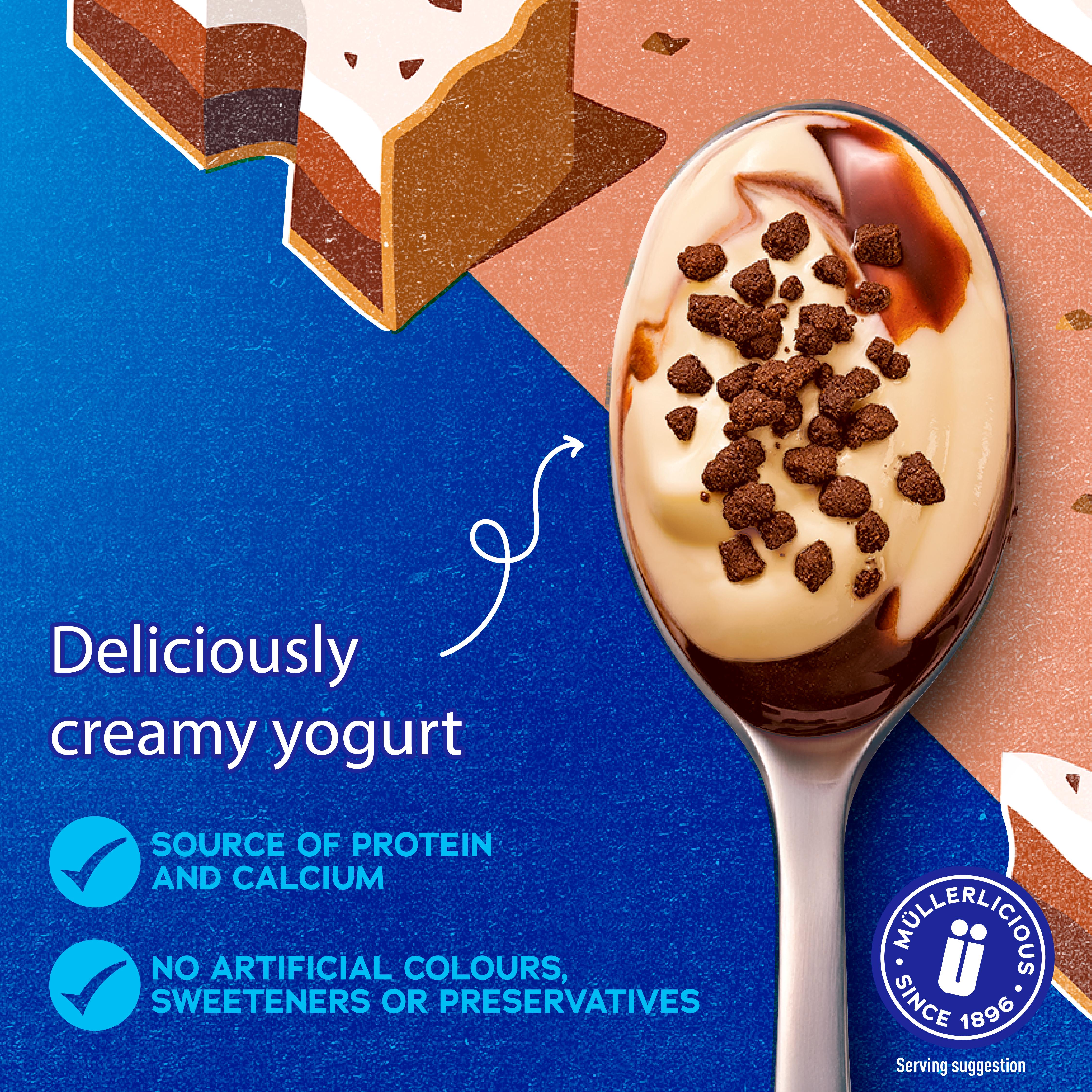 Muller Corner Originals Mississippi Mud Pie Yogurt 4x124g thumbnail 4