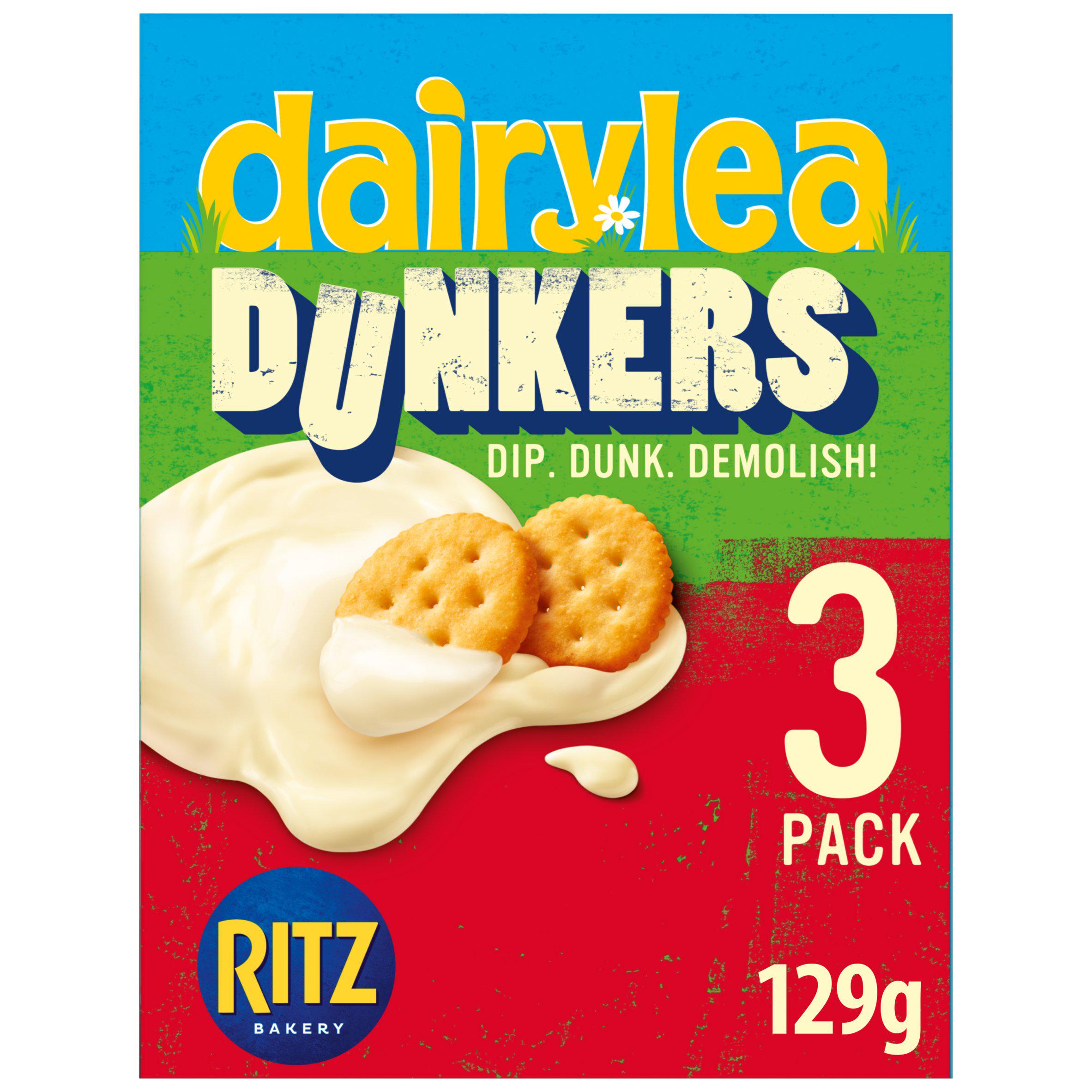 Dairylea Dunkers 3 x 43g Ritz Crackers Cheese Snacks