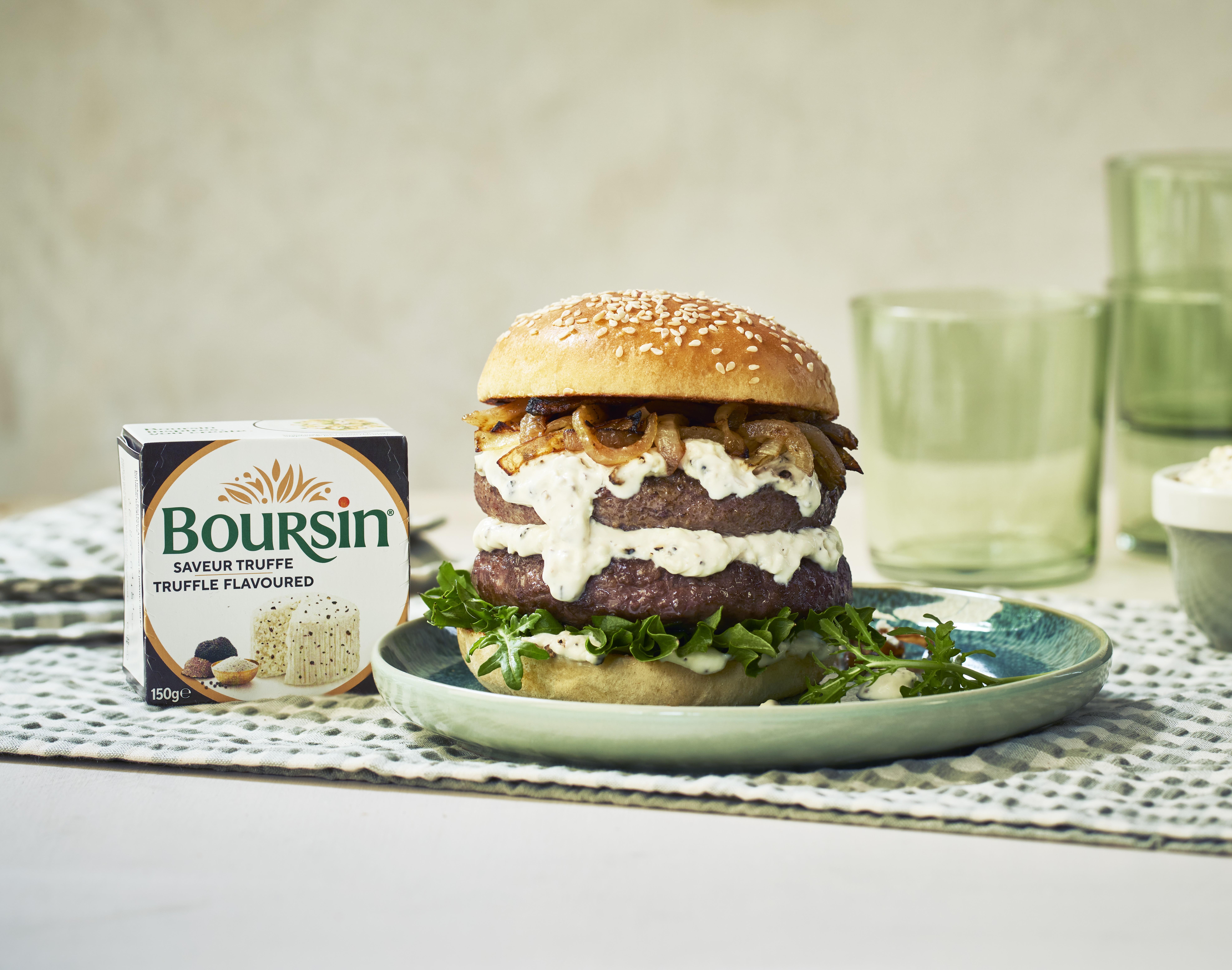 Boursin Truffle Flavoured Soft French Cream Cheese 150g thumbnail 3