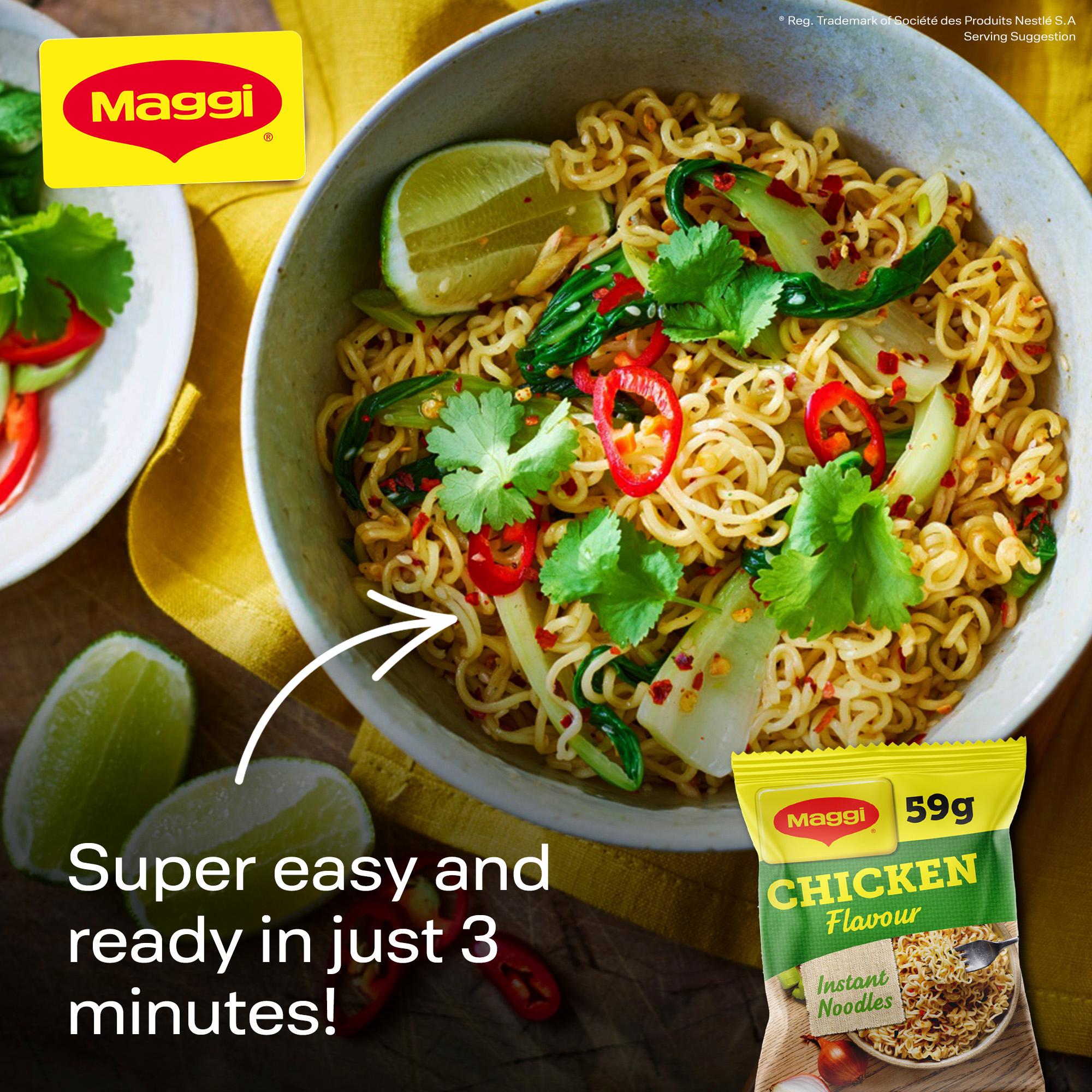 Maggi 3 Minute Instant Noodles Chicken Flavour 4x59g thumbnail 2