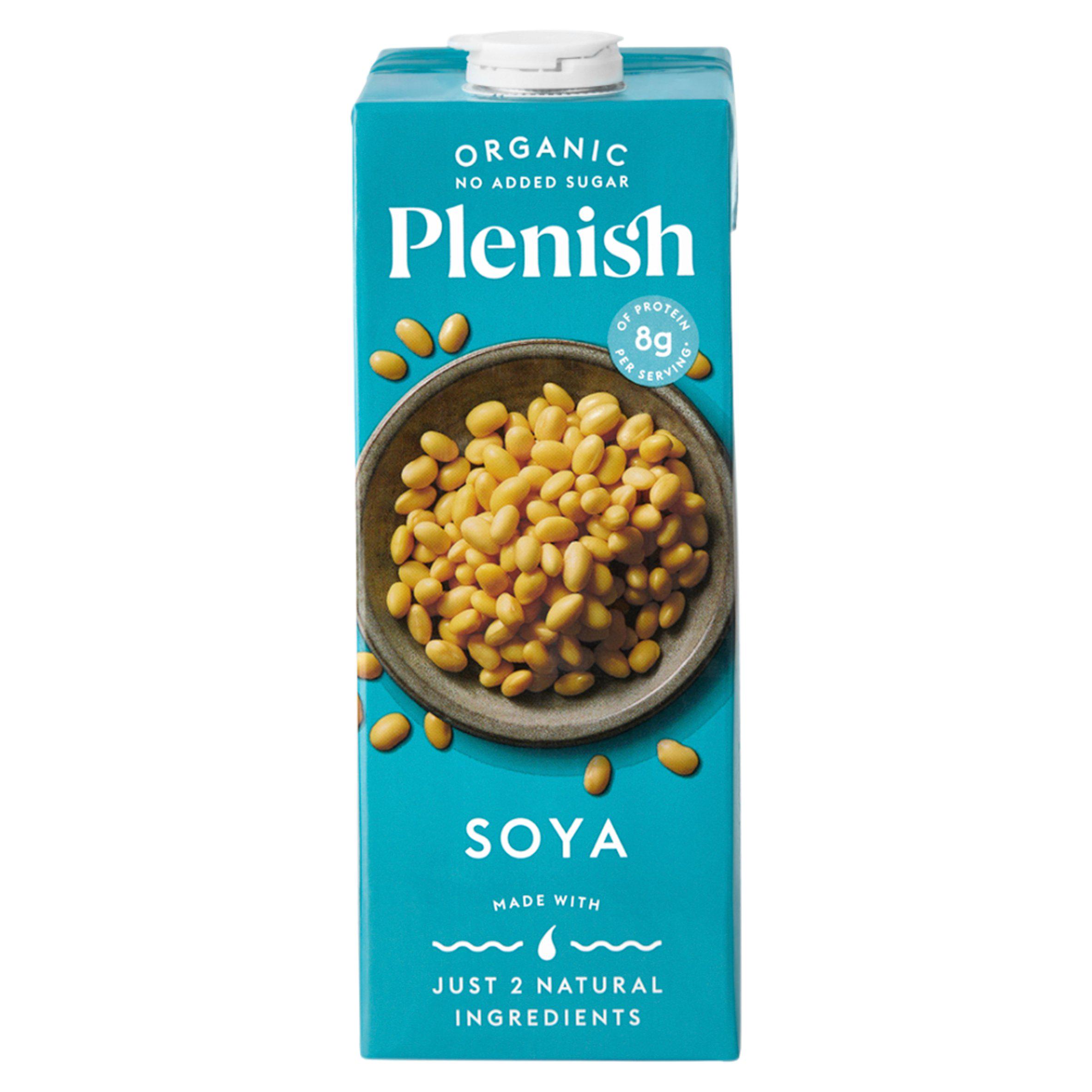 Plenish 1L Long Life Dairy Free Organic Soya Drink
