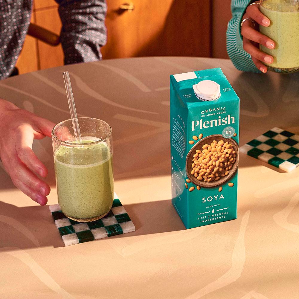 Plenish 1L Long Life Dairy Free Organic Soya Drink thumbnail 5
