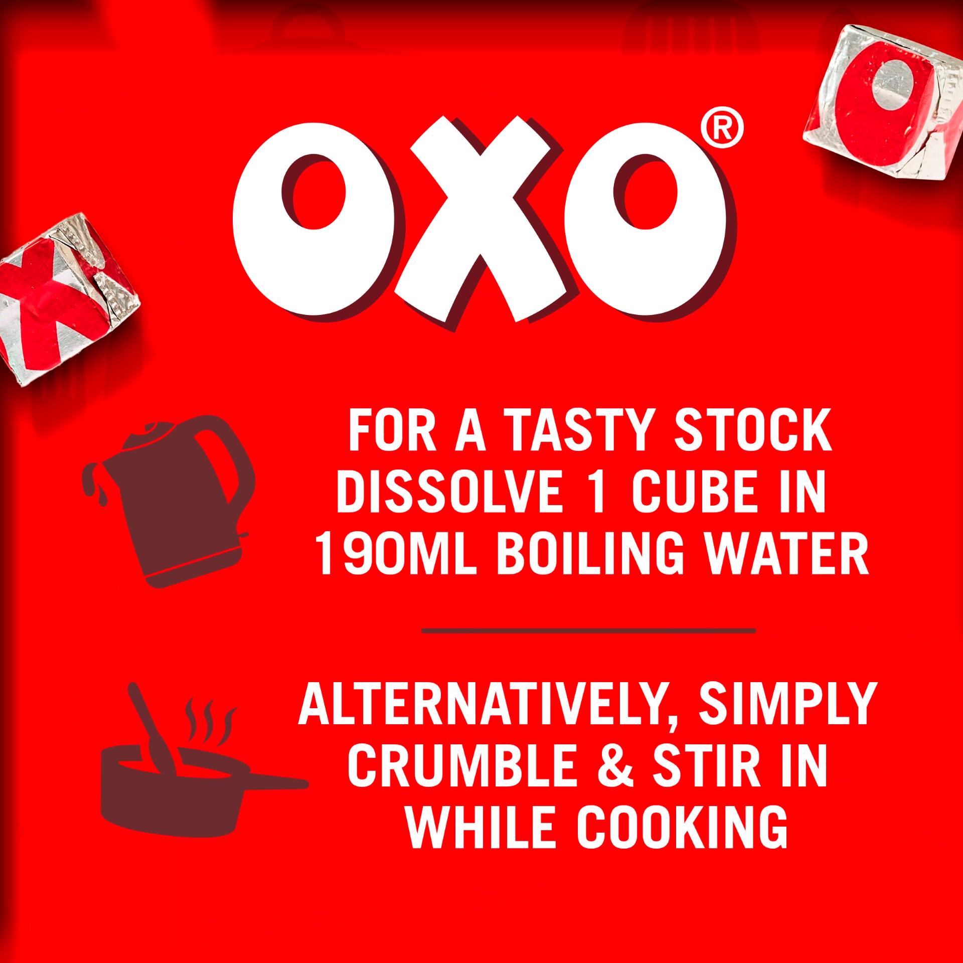 Oxo Reduced Salt Beef Stock Cubes x24 142g thumbnail 3