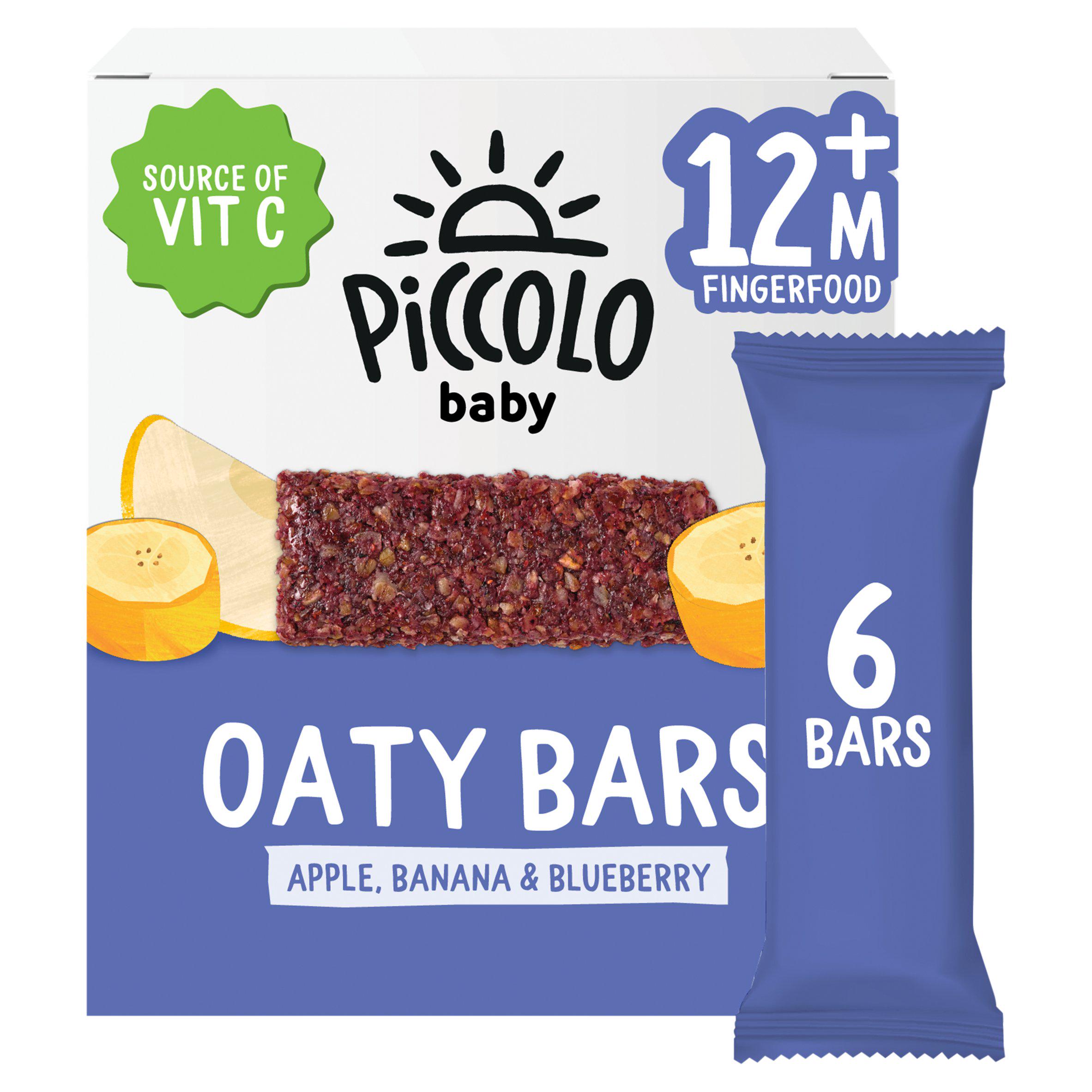 Piccolo Organic Cocomelon Oaty Bars Apple Banana & Blueberry with Acerola 12+ Months 6x23g