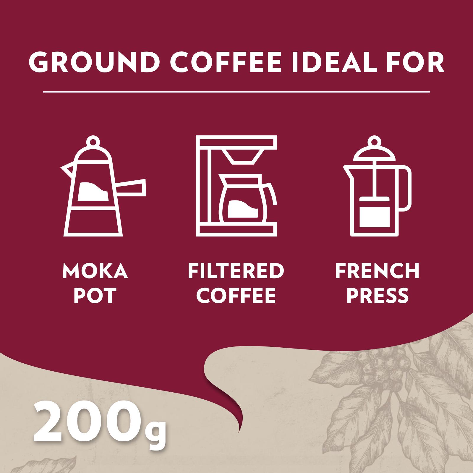 Lavazza Tales of Napoli Ground Coffee 200g thumbnail 5
