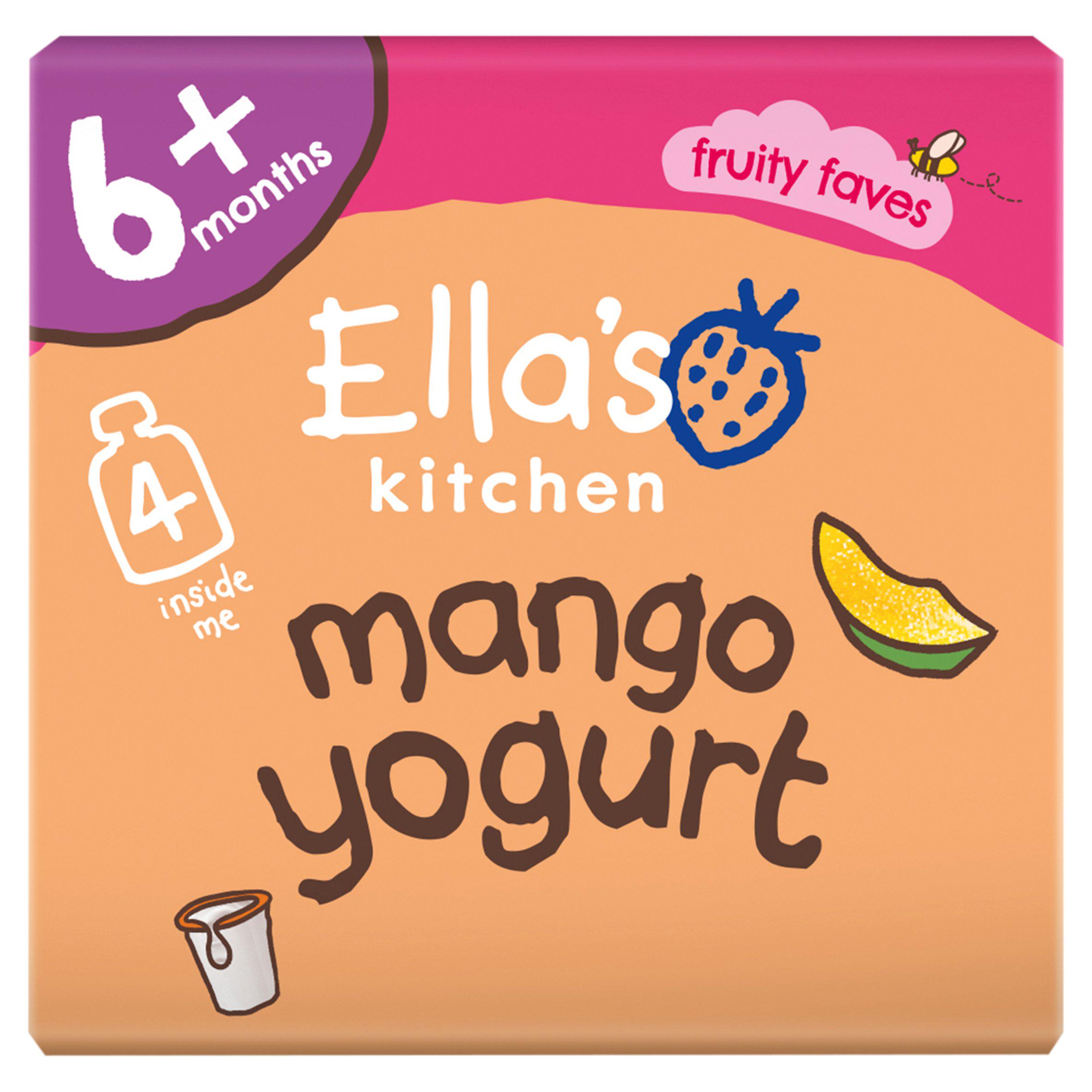 Ella's Kitchen Organic Mango Greek Style Yog Food Pouch Multi 6m+ M