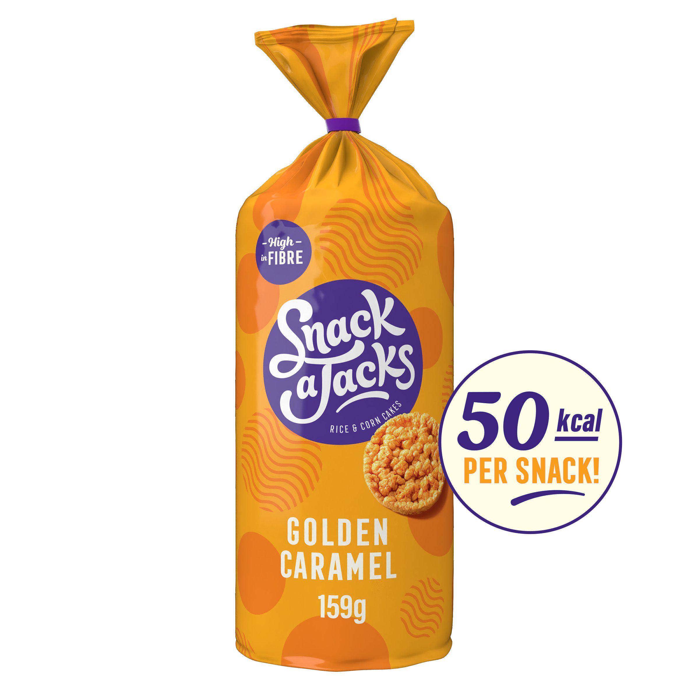 Snack a Jacks Jumbo Caramel Rice Cakes 159g