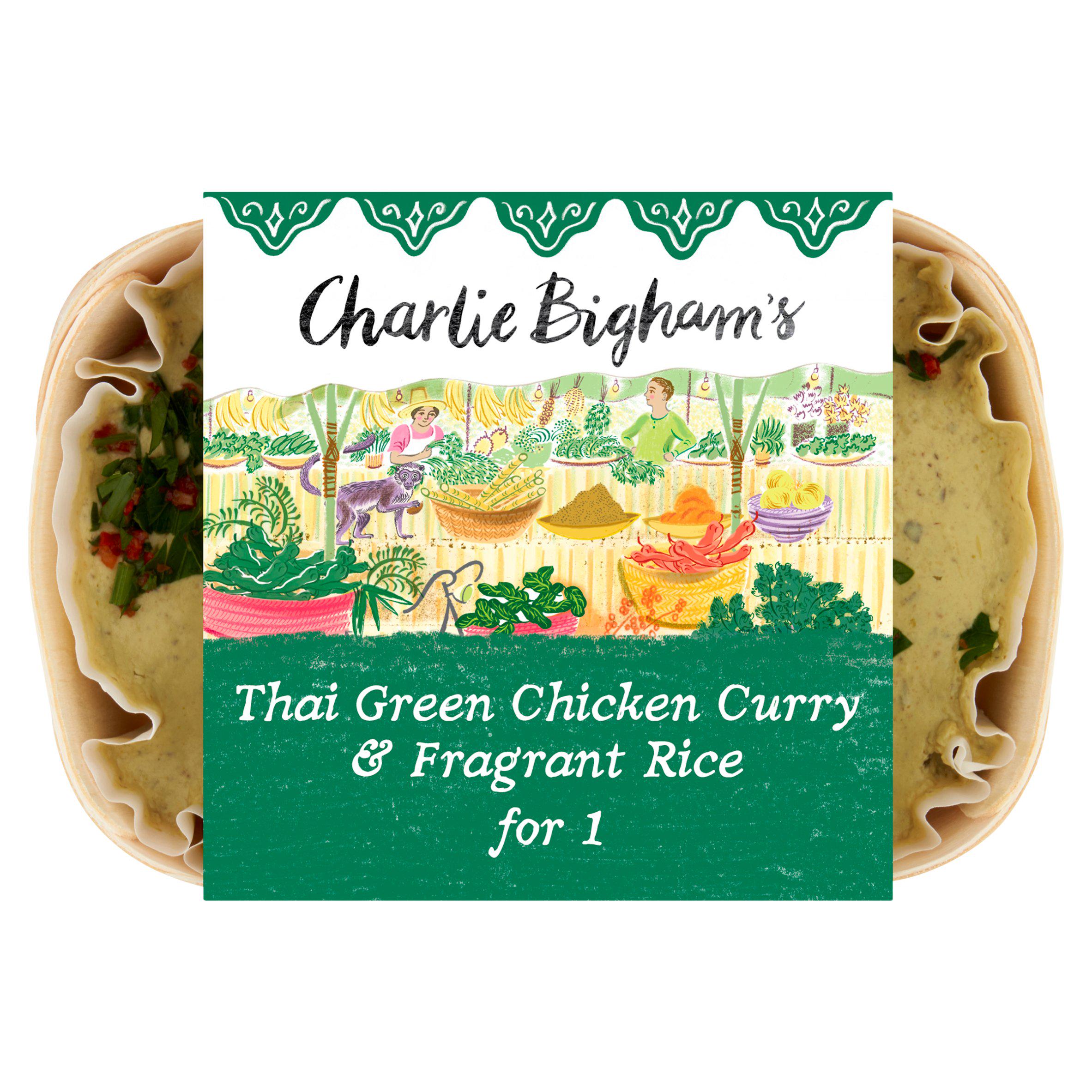 Charlie Bighams Thai Green Chicken Curry & Fragrant Rice For 1
