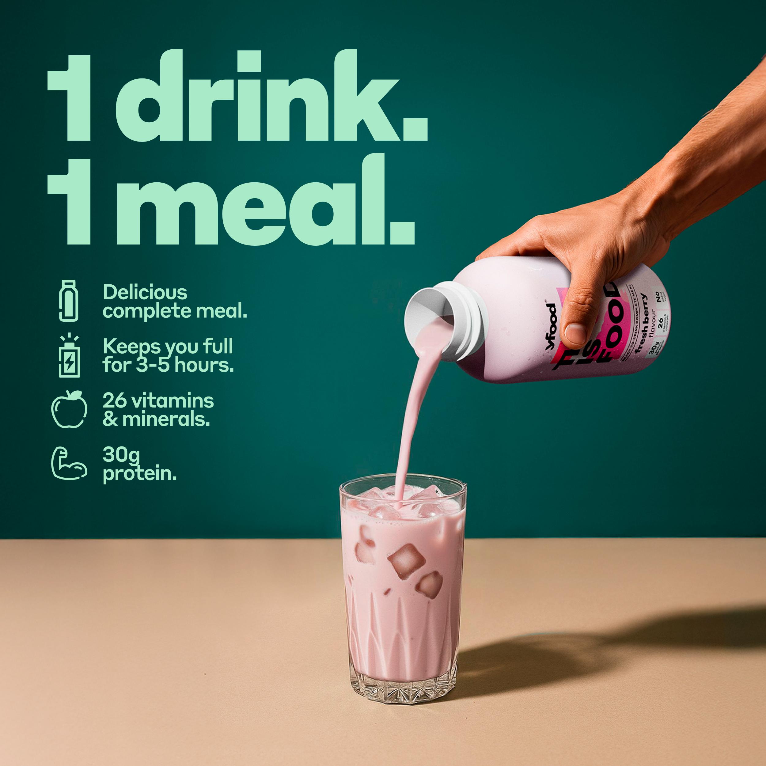 yfood Ready to Drink Complete Meal Fresh Berry 500ml thumbnail 2