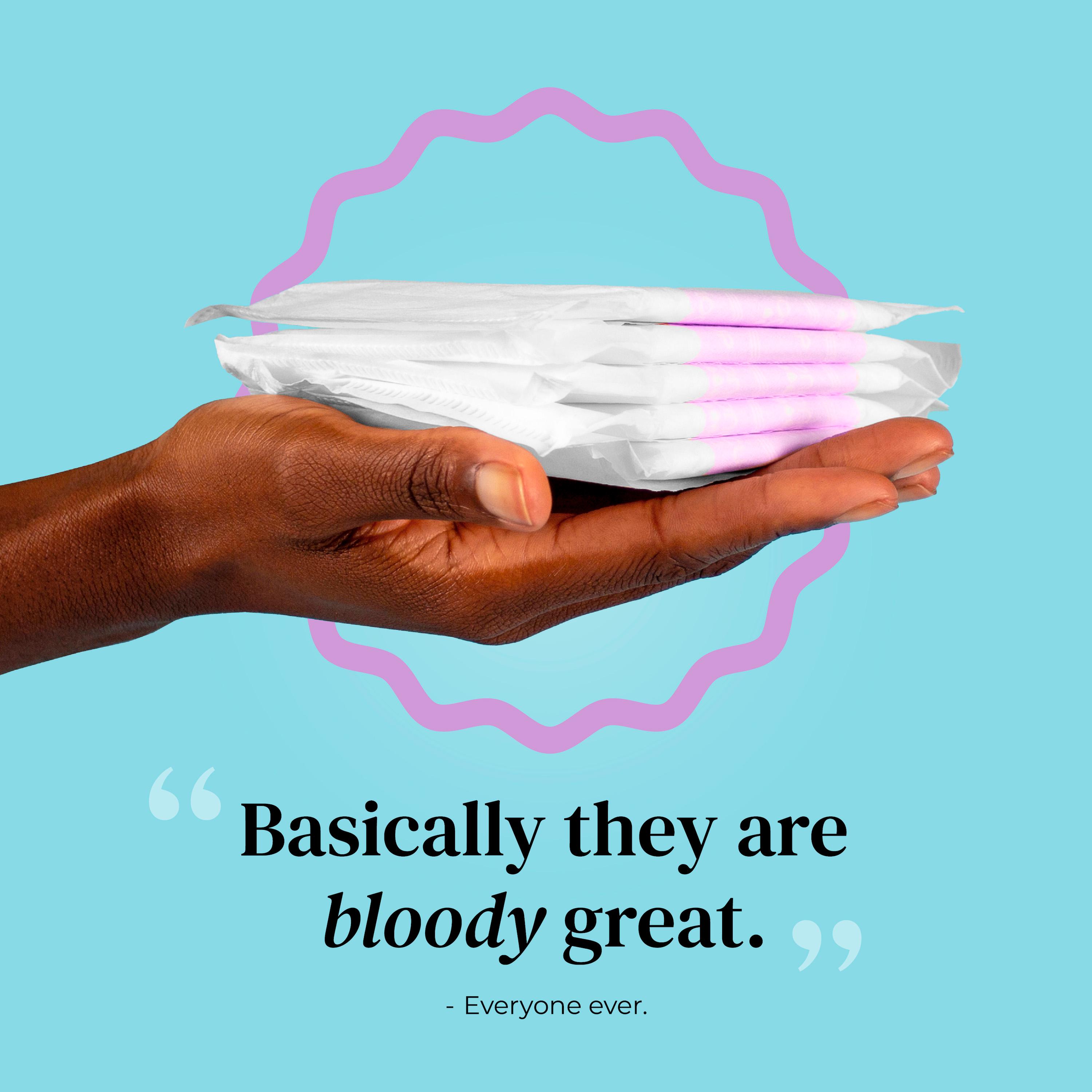 Mooncup 10 Heavy Night Wing Pads with Wings Organic Sanitary Towels thumbnail 6