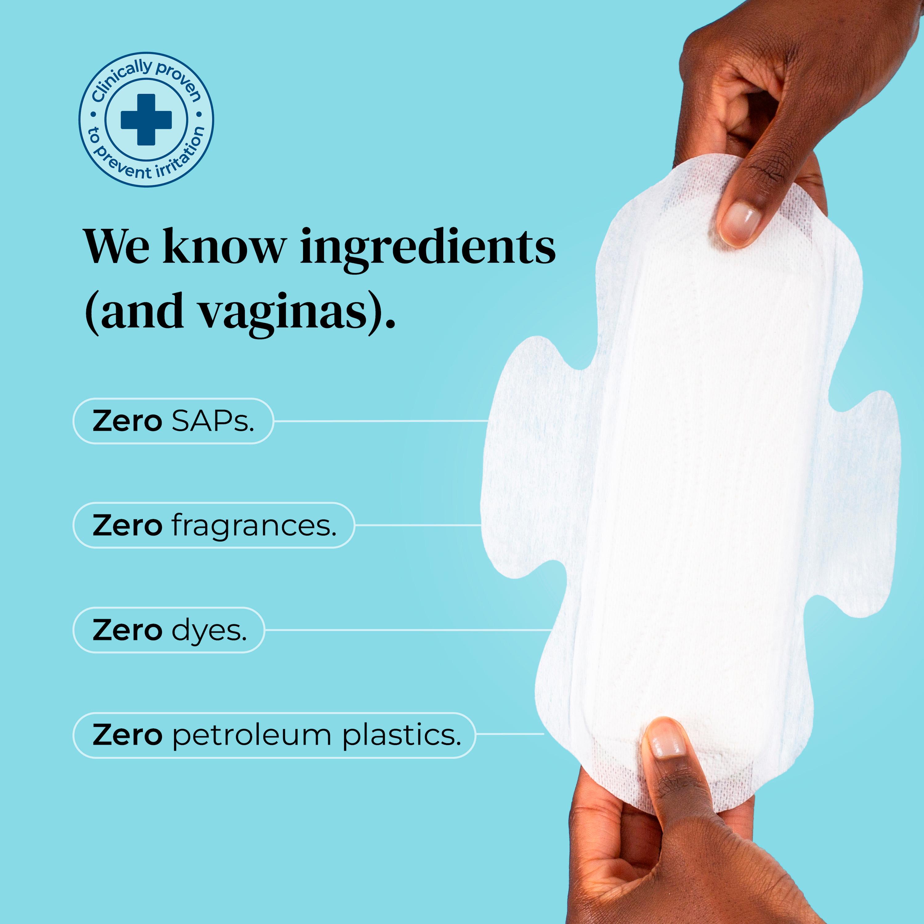 Mooncup 10 Medium Day Period Pads with Wings Organic Sanitary Towels thumbnail 2