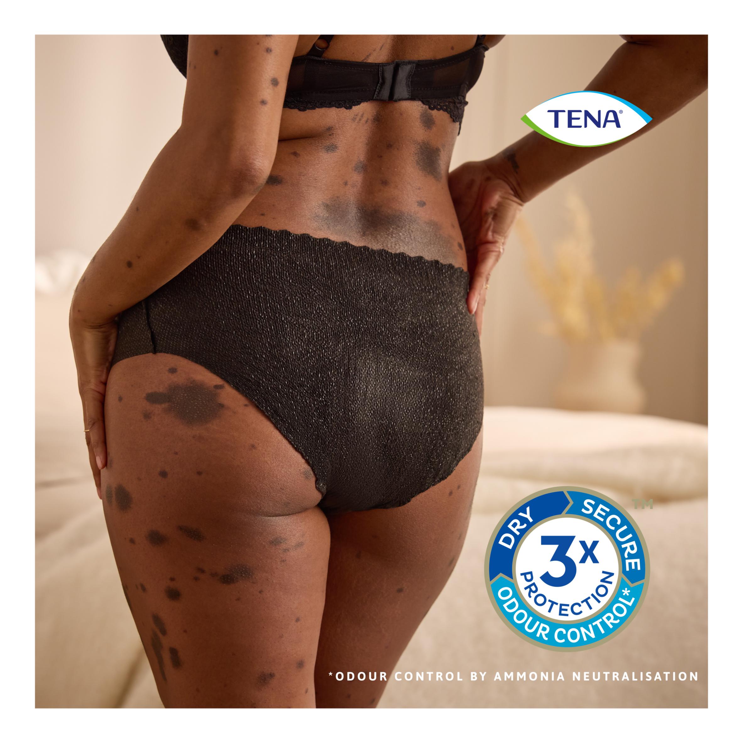 TENA Silhouette Incontinence Pants Black L Pack x10 thumbnail 4