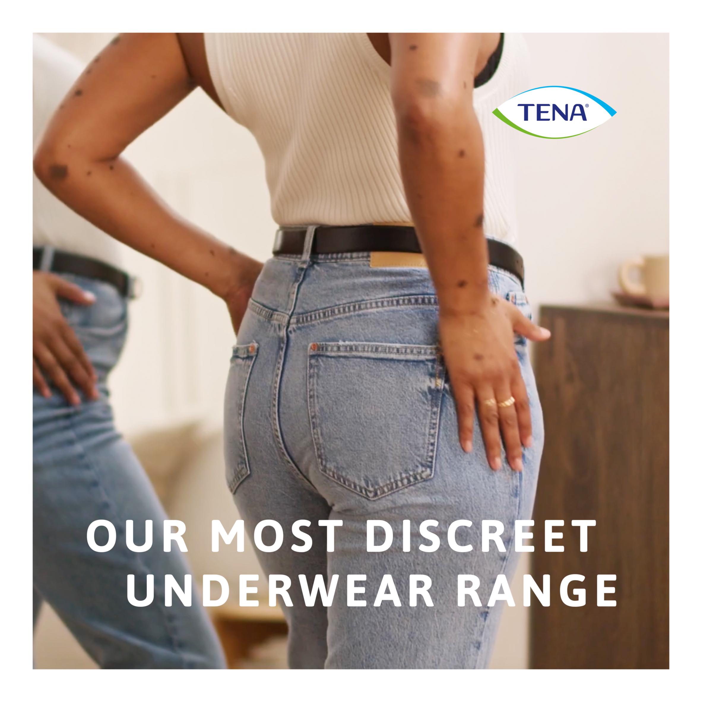 TENA Silhouette Incontinence Pants Black L Pack x10 thumbnail 5