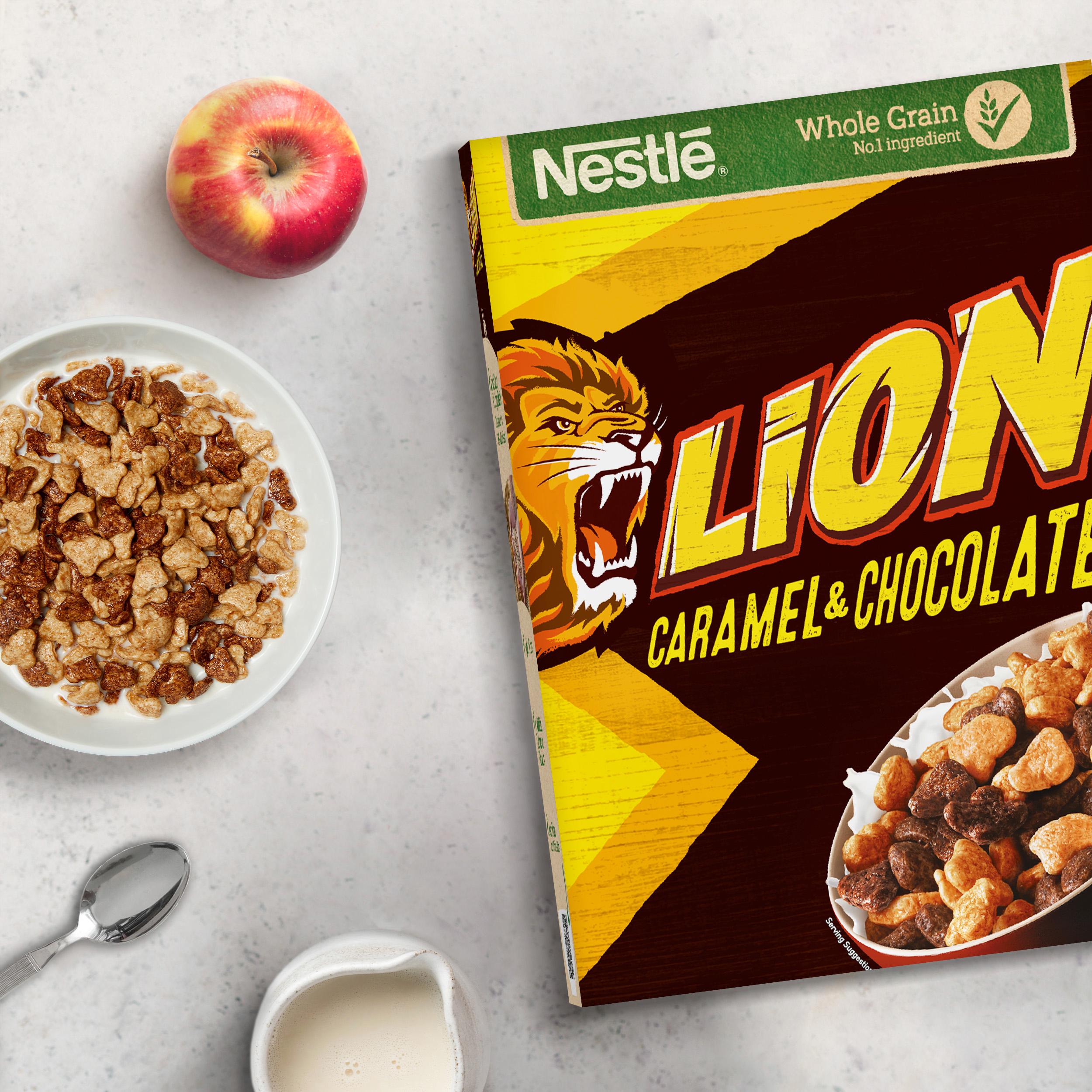 Nestle Lion Caramel and Chocolate Cereal 400g thumbnail 3
