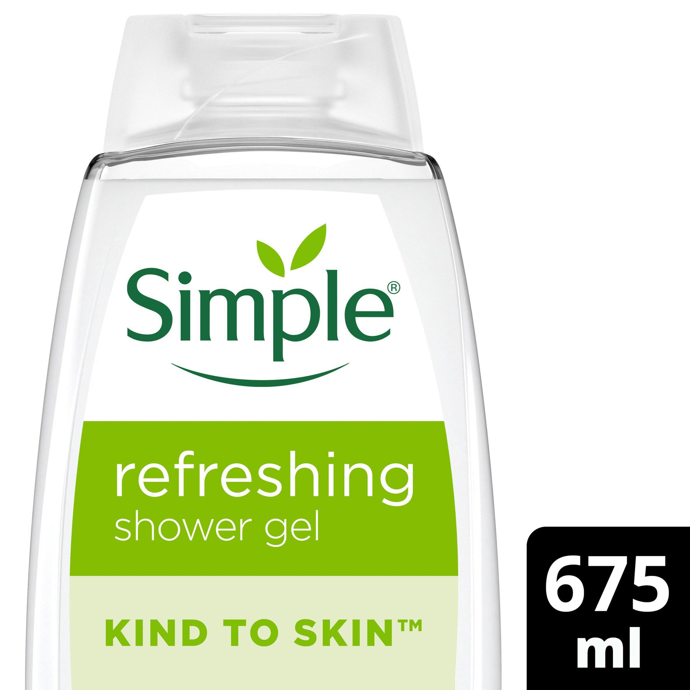 Simple Kind To Skin Shower Gel Refreshing 675ml