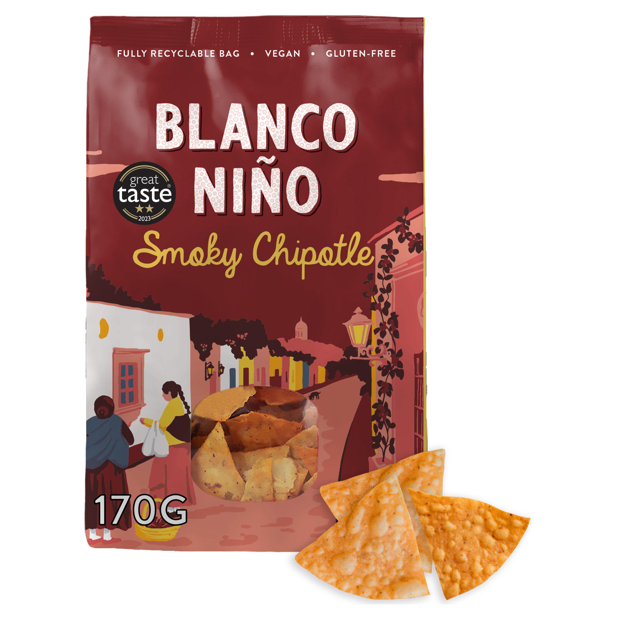 Blanco Nino Smoky Chipotle White Corn Tortilla Chips