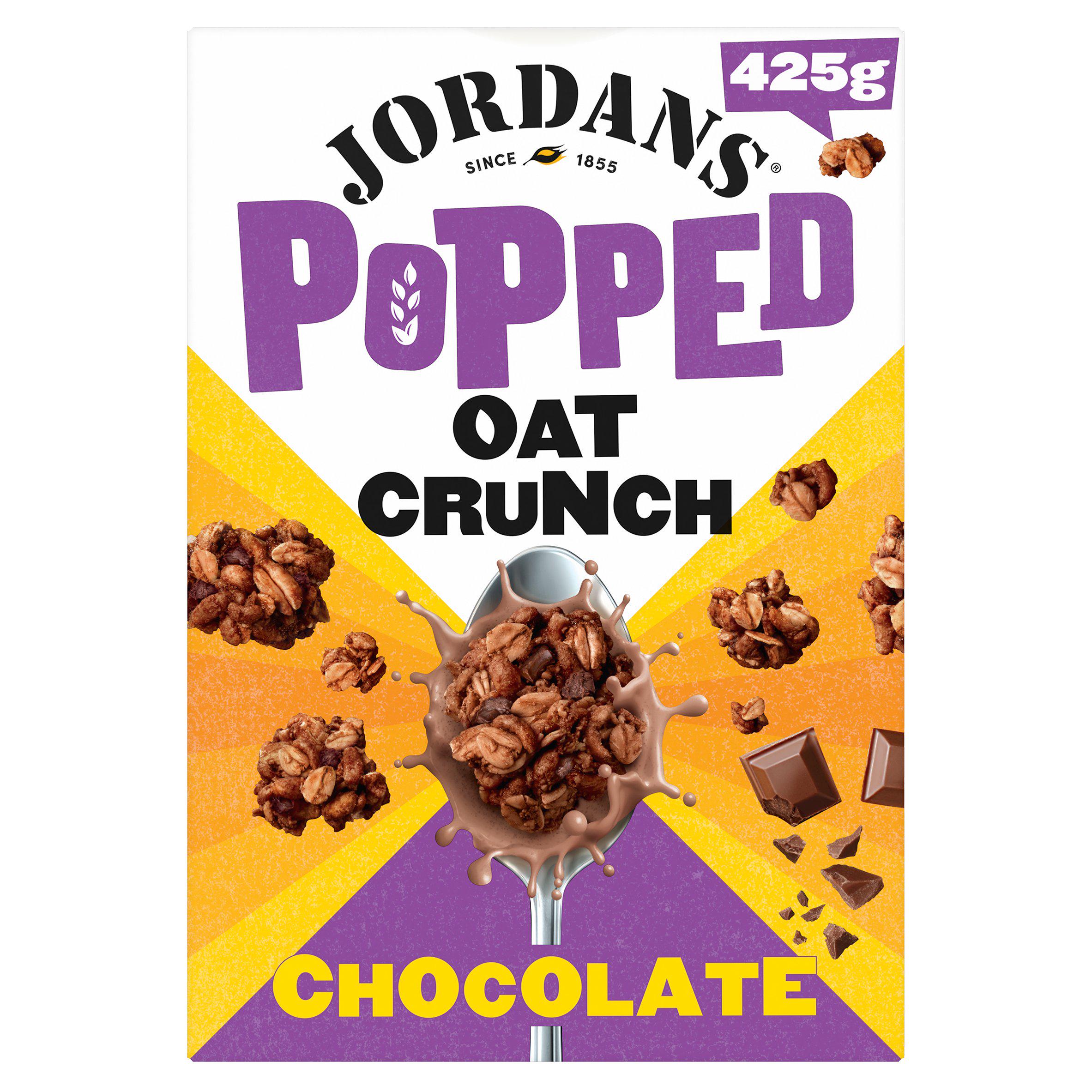 Jordans Popped Oat Crunch Chocolate Breakfast Cereal