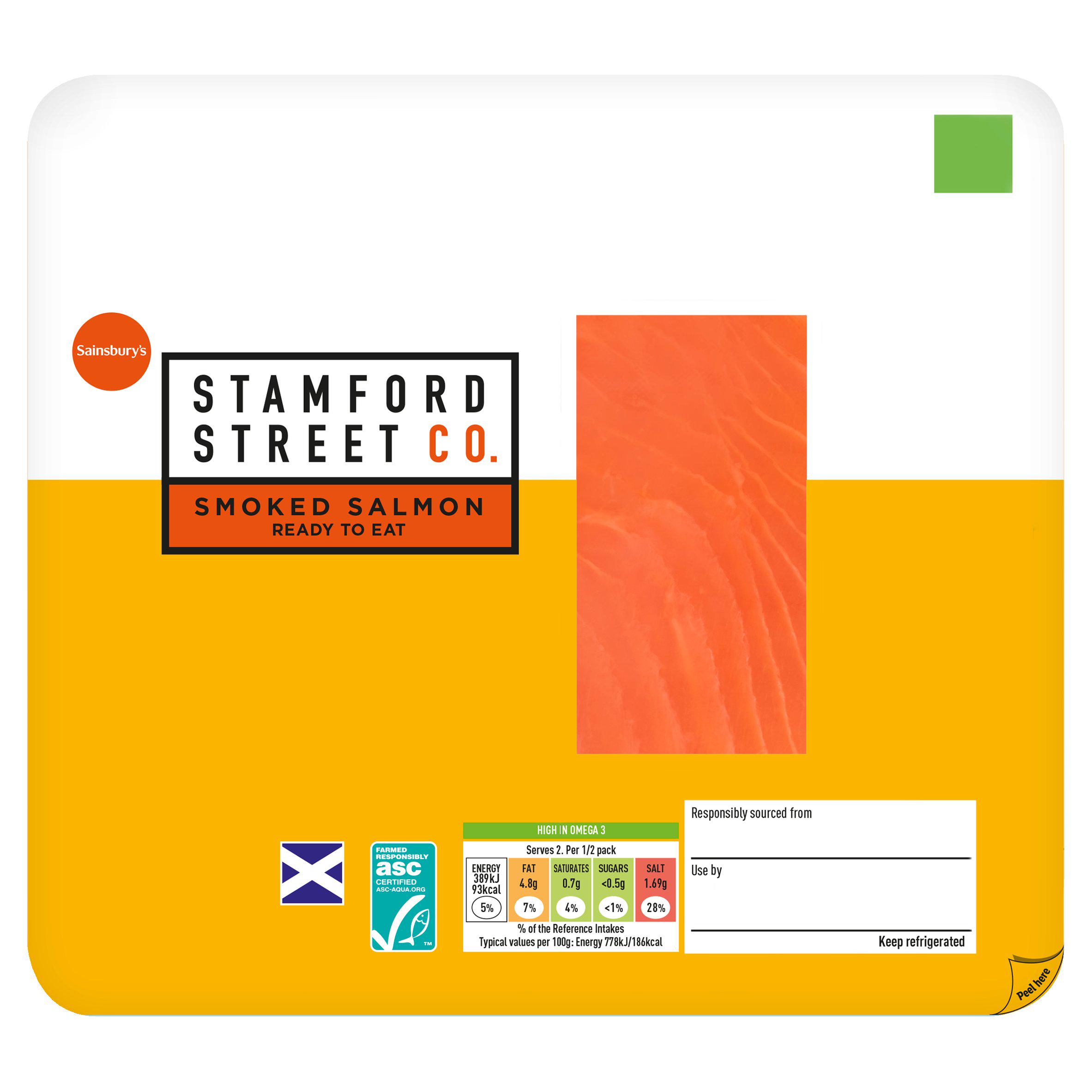 Stamford Street Co. Scottish Smoked Salmon 100g