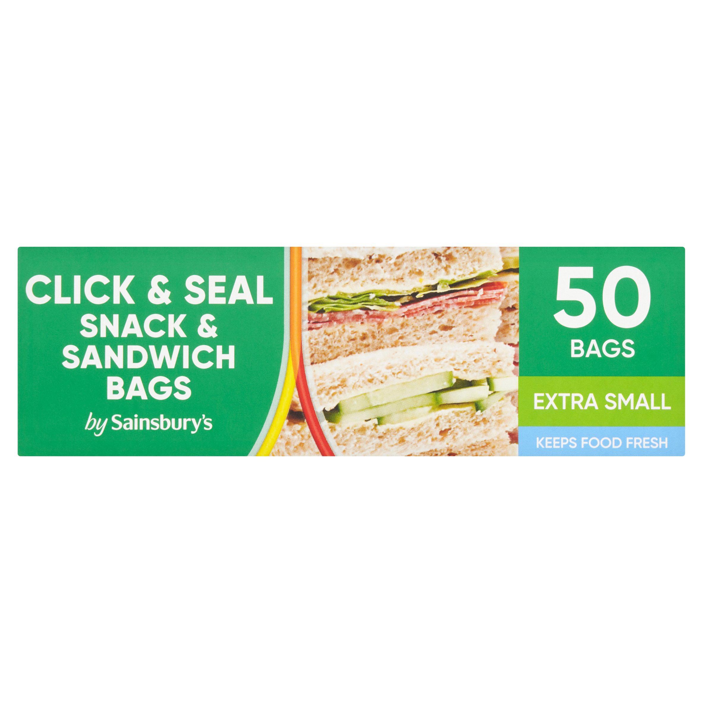 Sainsbury's Extra Small Snack & Sandwich Bags x50