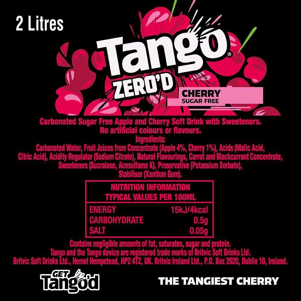 Tango Cherry Sugar Free 2L thumbnail 3