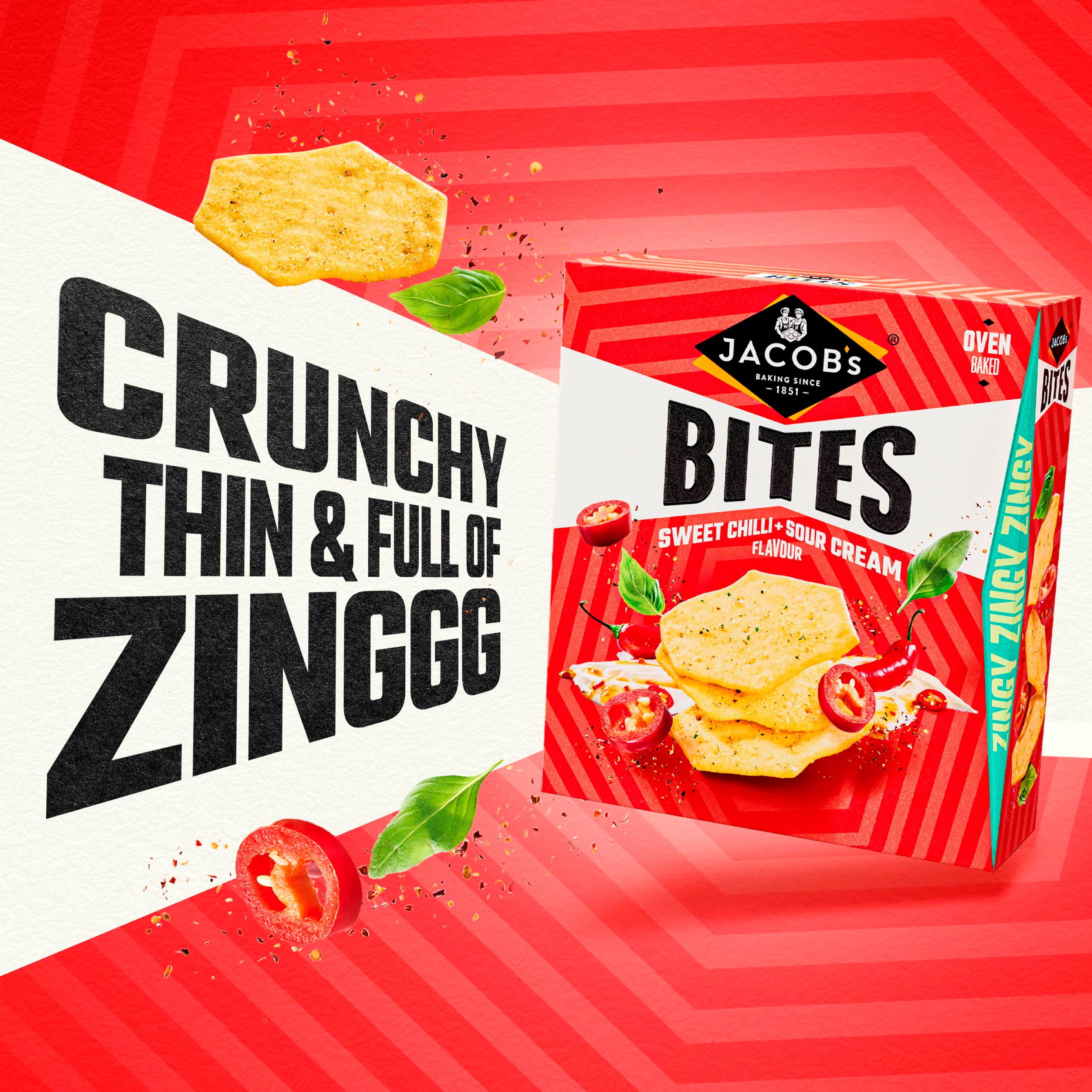 Jacob's Sweet Chilli & Sour Cream Flavour Bites 125g thumbnail 2