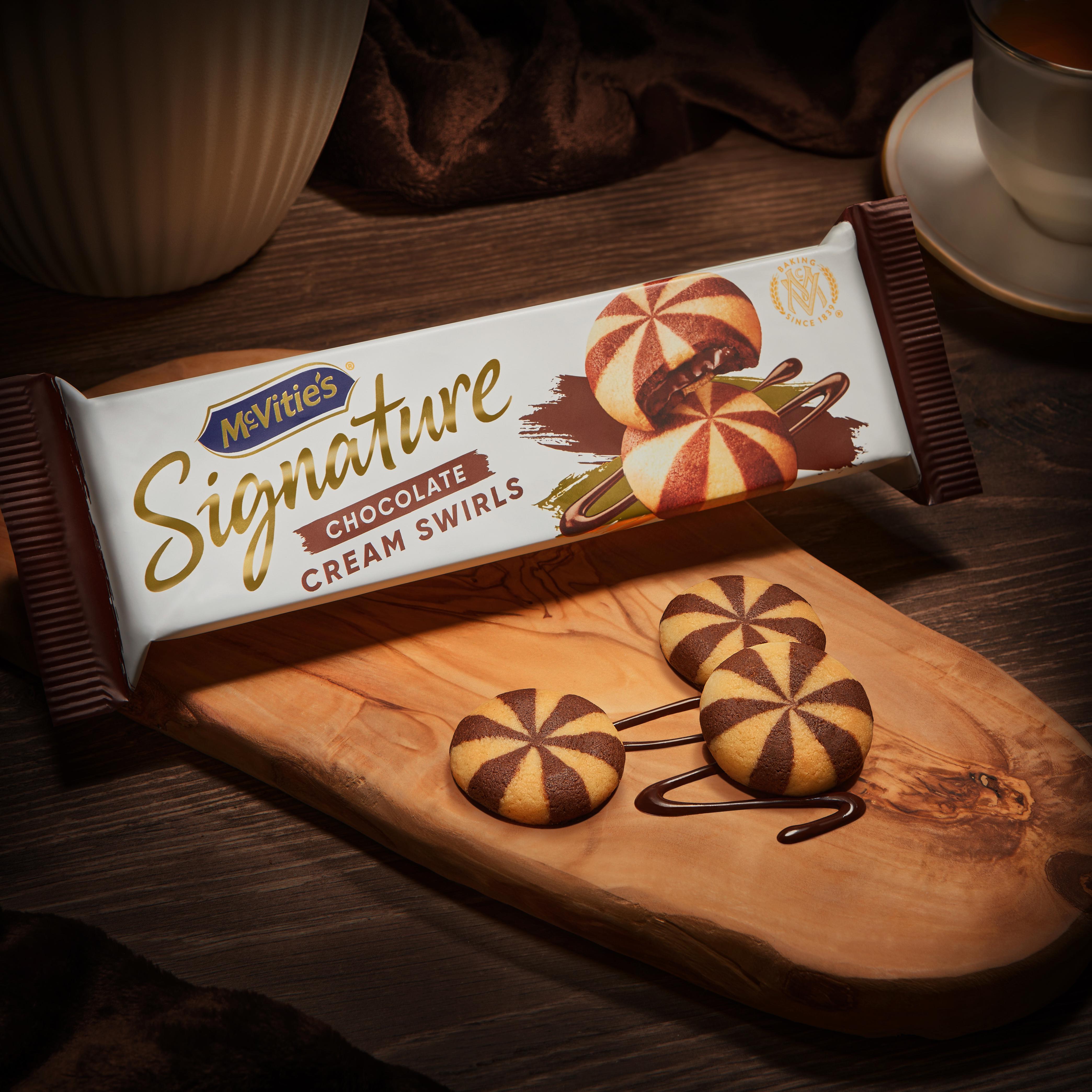 McVitie's Signature Chocolate Cream Swirls Biscuits 142g thumbnail 2