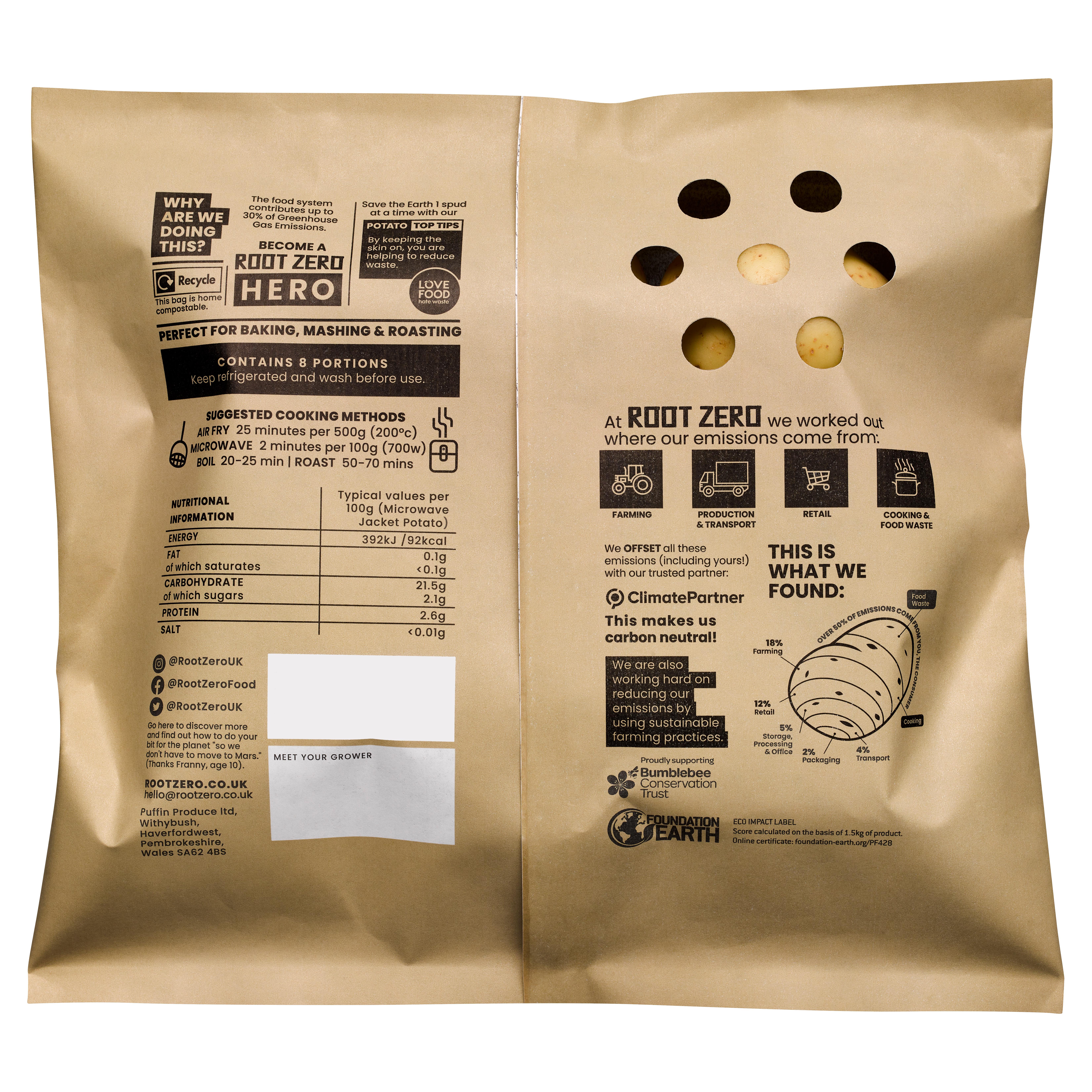 Root Zero Sustainable Potatoes 1.5kg thumbnail 4
