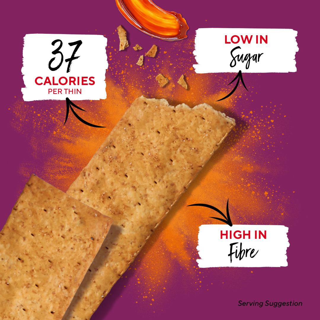 Ryvita Snack It Thins Smoky BBQ Flatbread Snacks 125g thumbnail 3
