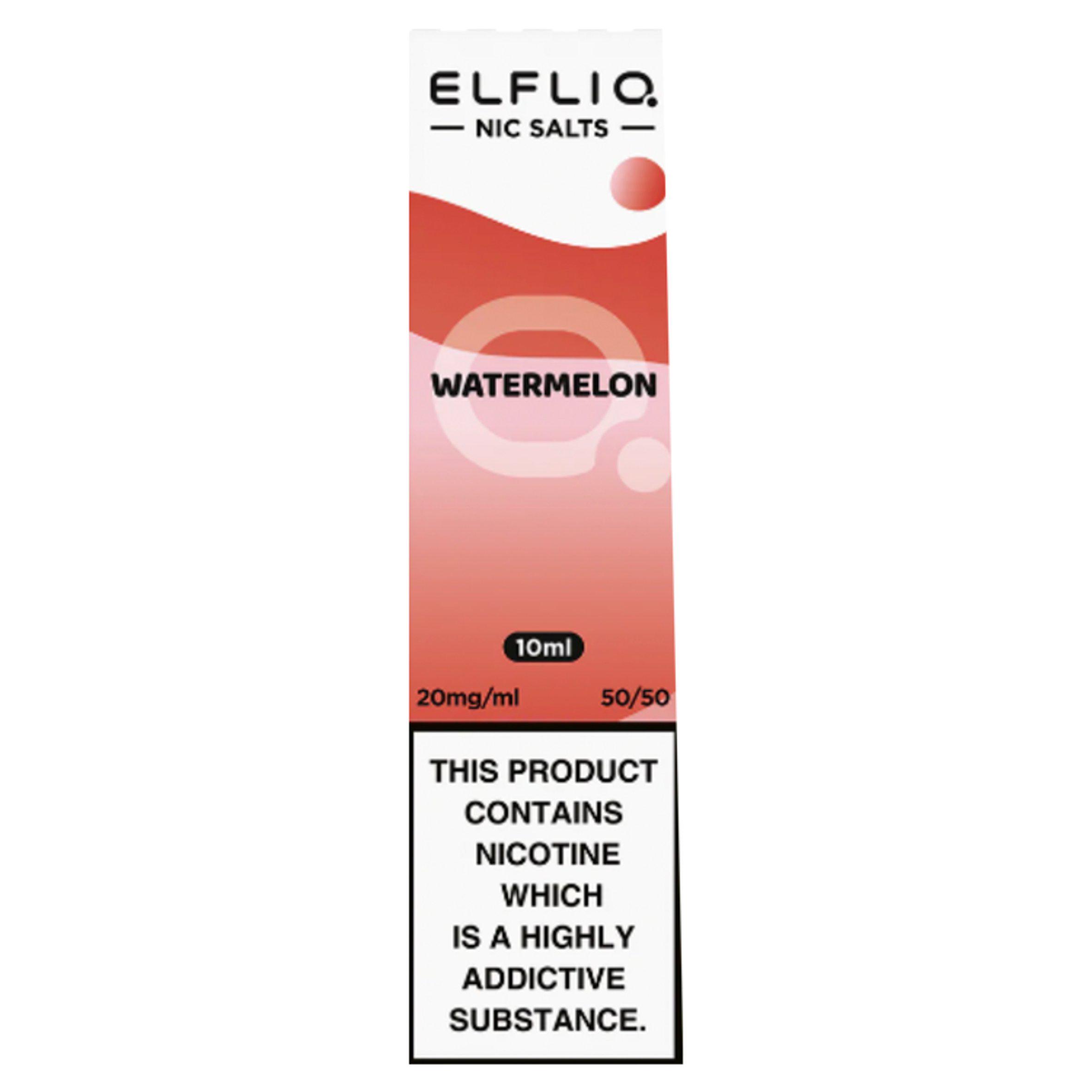 Elfliq Vape Liquid Refill Salts Watermelon 20mg