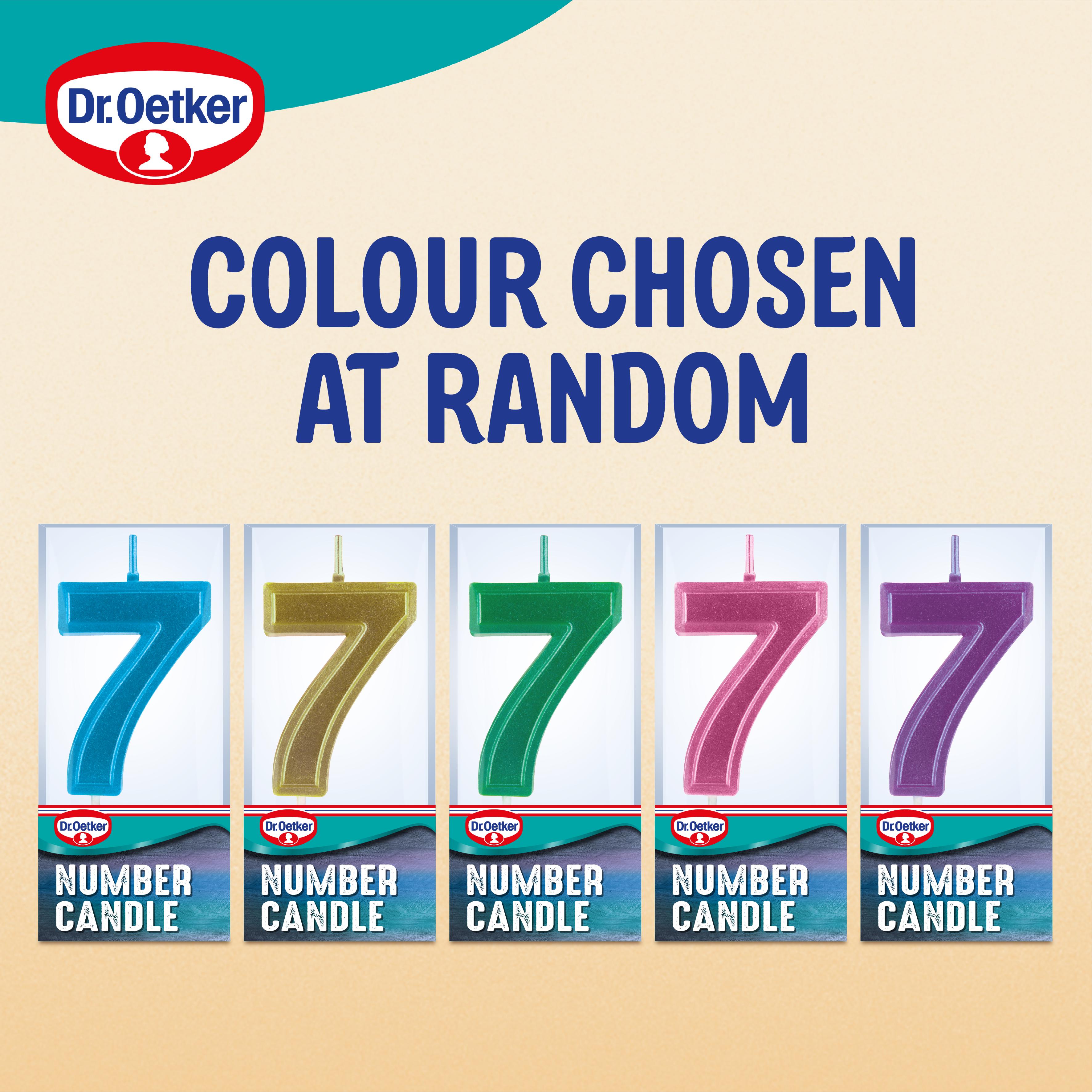 Dr. Oetker Number 7 Candle thumbnail 2