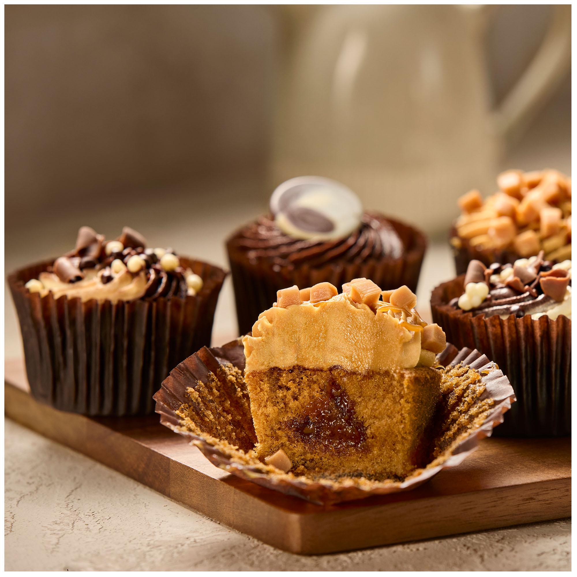 Sainsbury's 24 Piece Chocolate & Caramel Cupcake Selection, Taste the Difference thumbnail 2