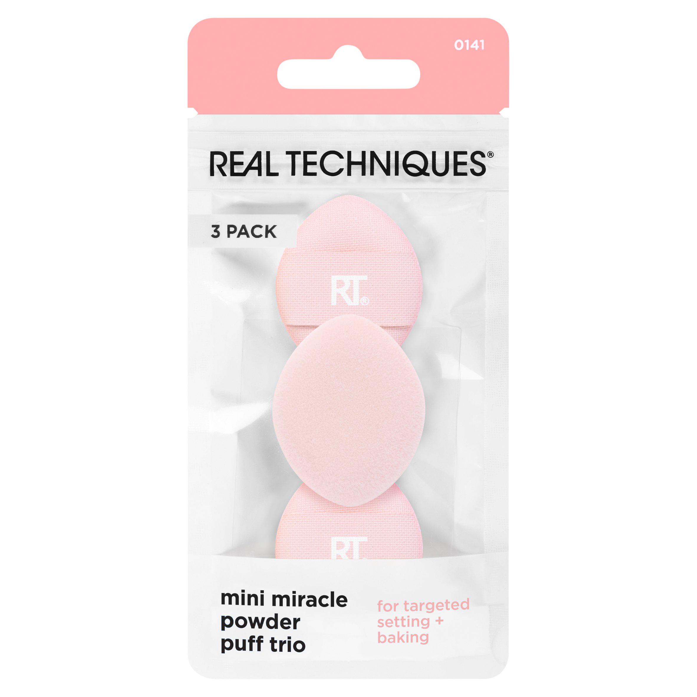 Real Techniques Mini Miracle Powder Puff Trio x3