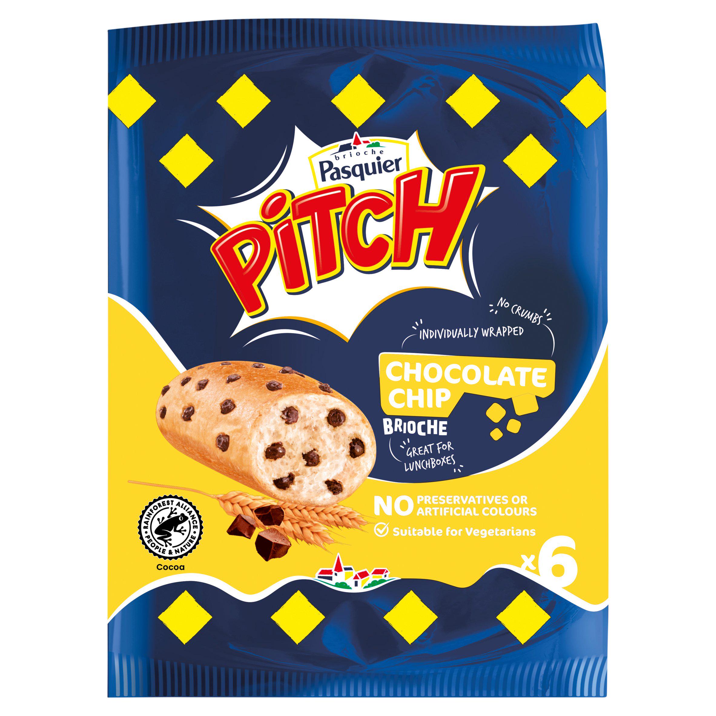 Brioche Pasquier Pitch Brioche with Choc Chips 6x37.5g