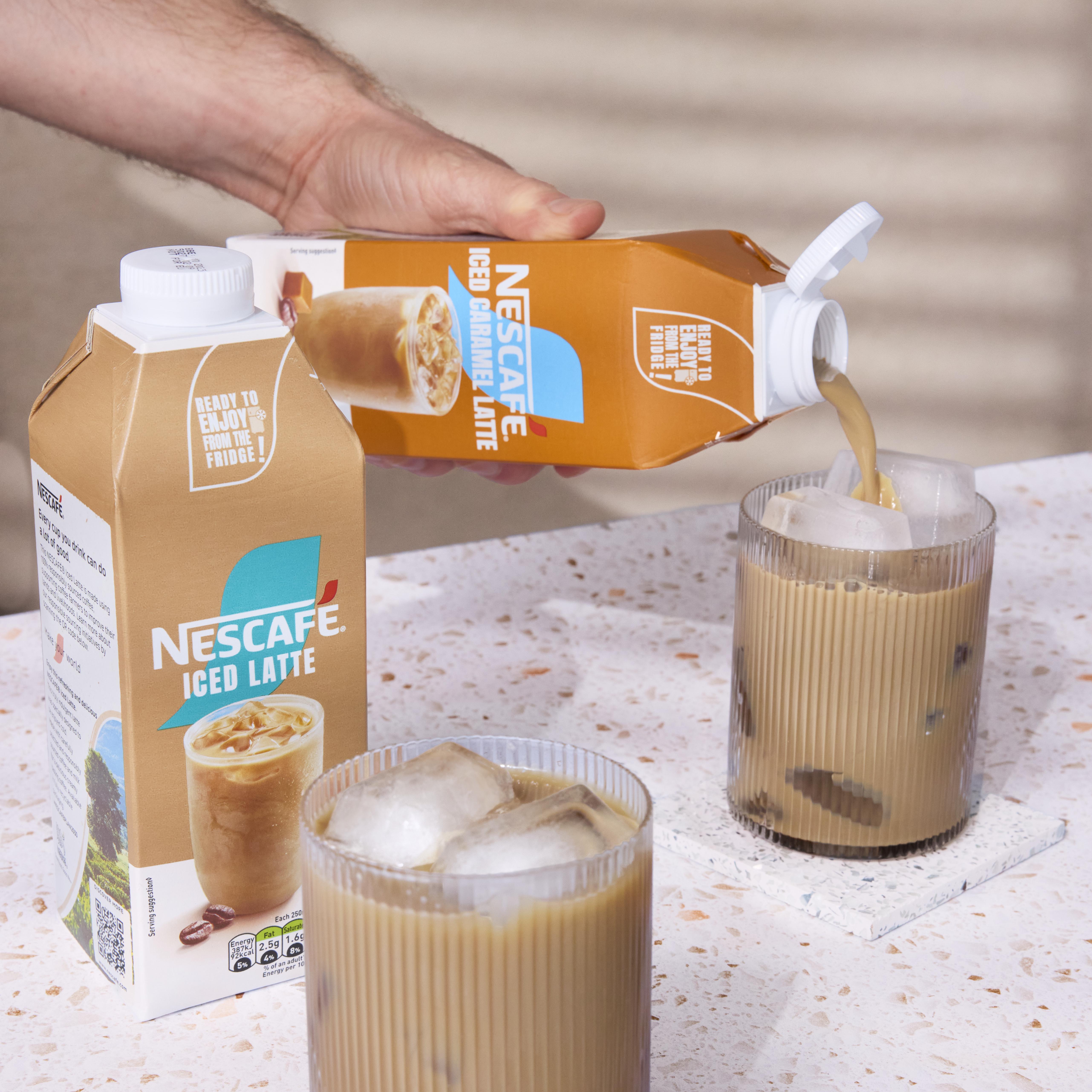 Nescafe Iced Coffee Caramel Flavour Latte Multiserve 750ml thumbnail 5