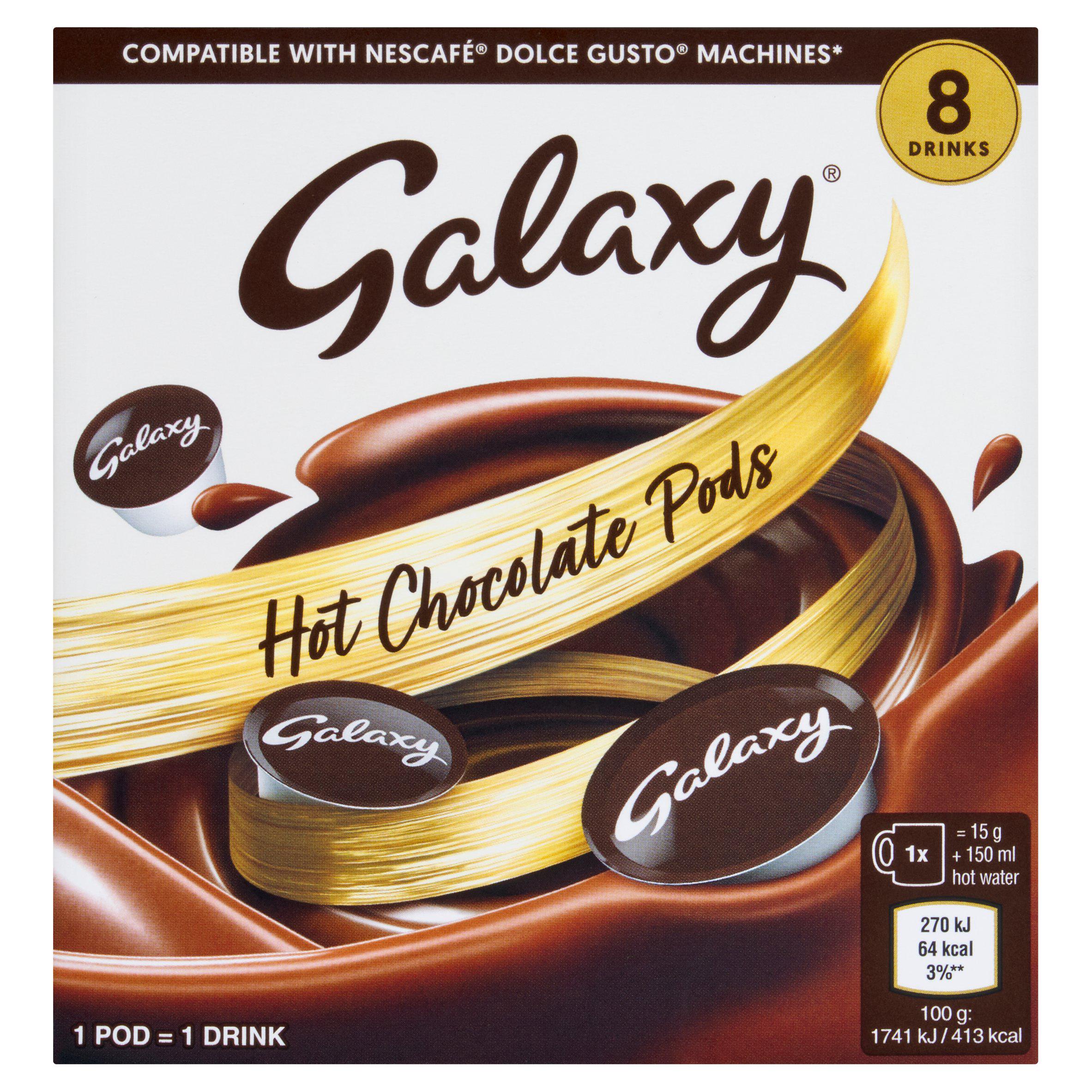 Galaxy Hot Chocolate Pods 8 x 15g