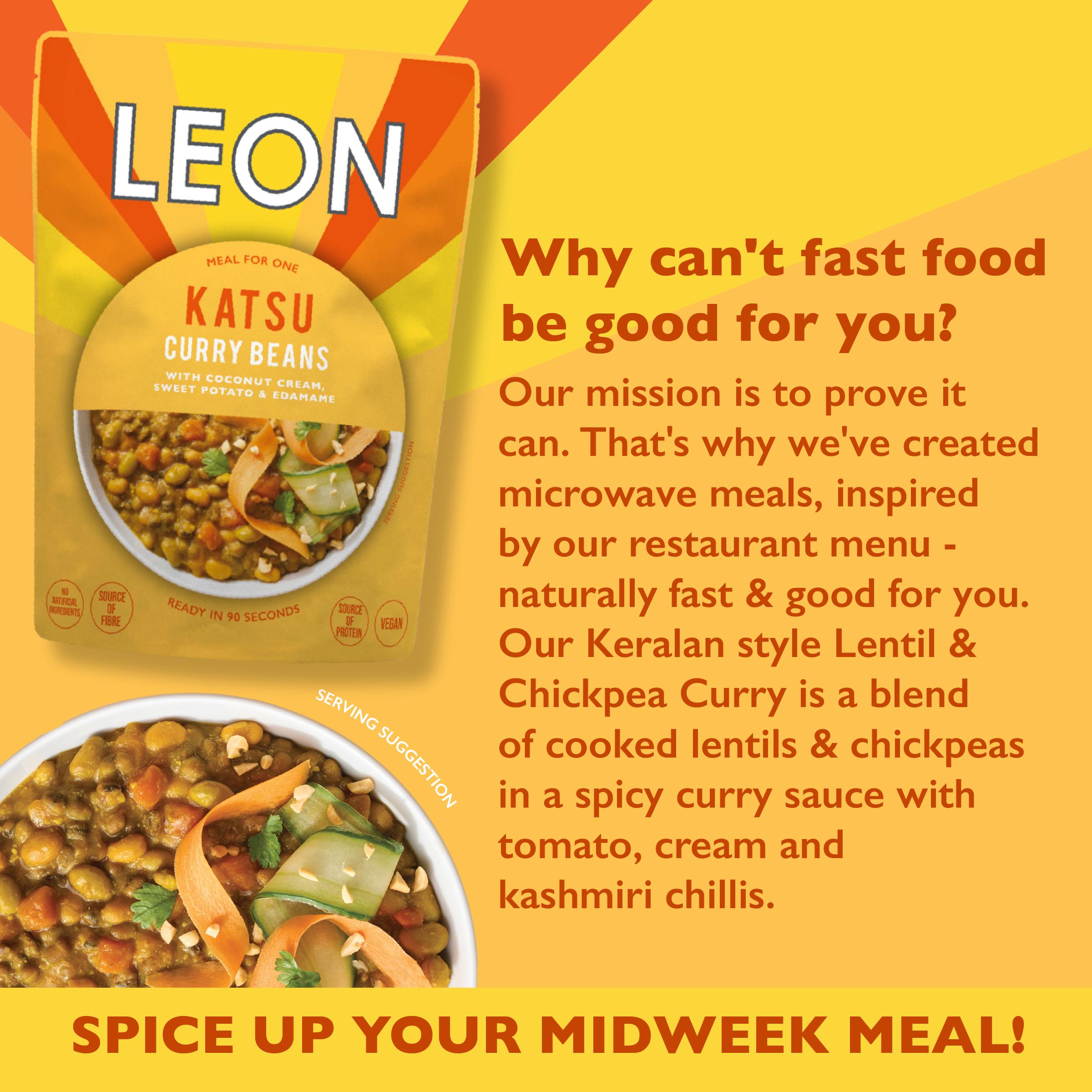 LEON Katsu Curry Beans 250g thumbnail 3