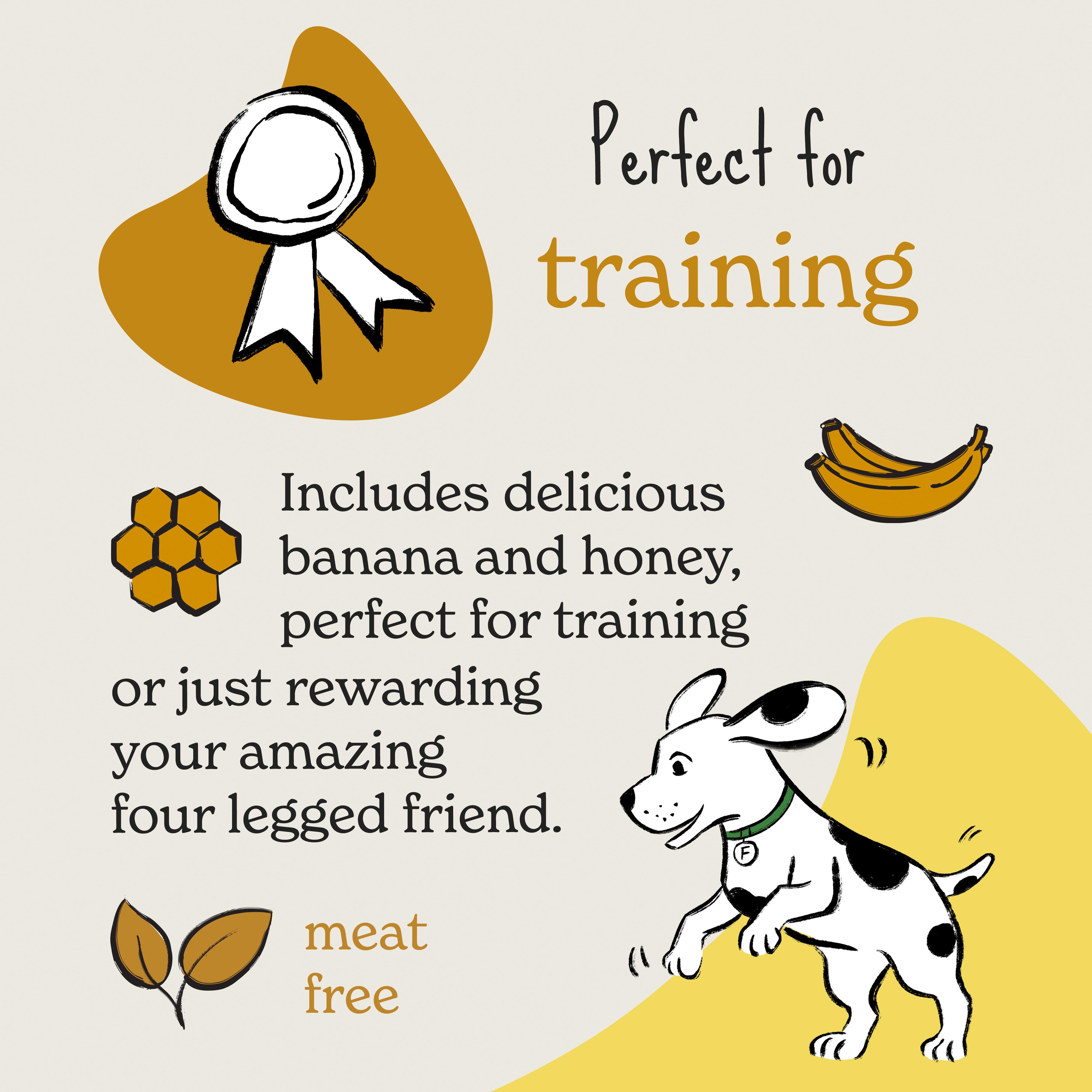 Forthglade Rewards Natural Treats for Dogs Honey & Banana 90g thumbnail 2