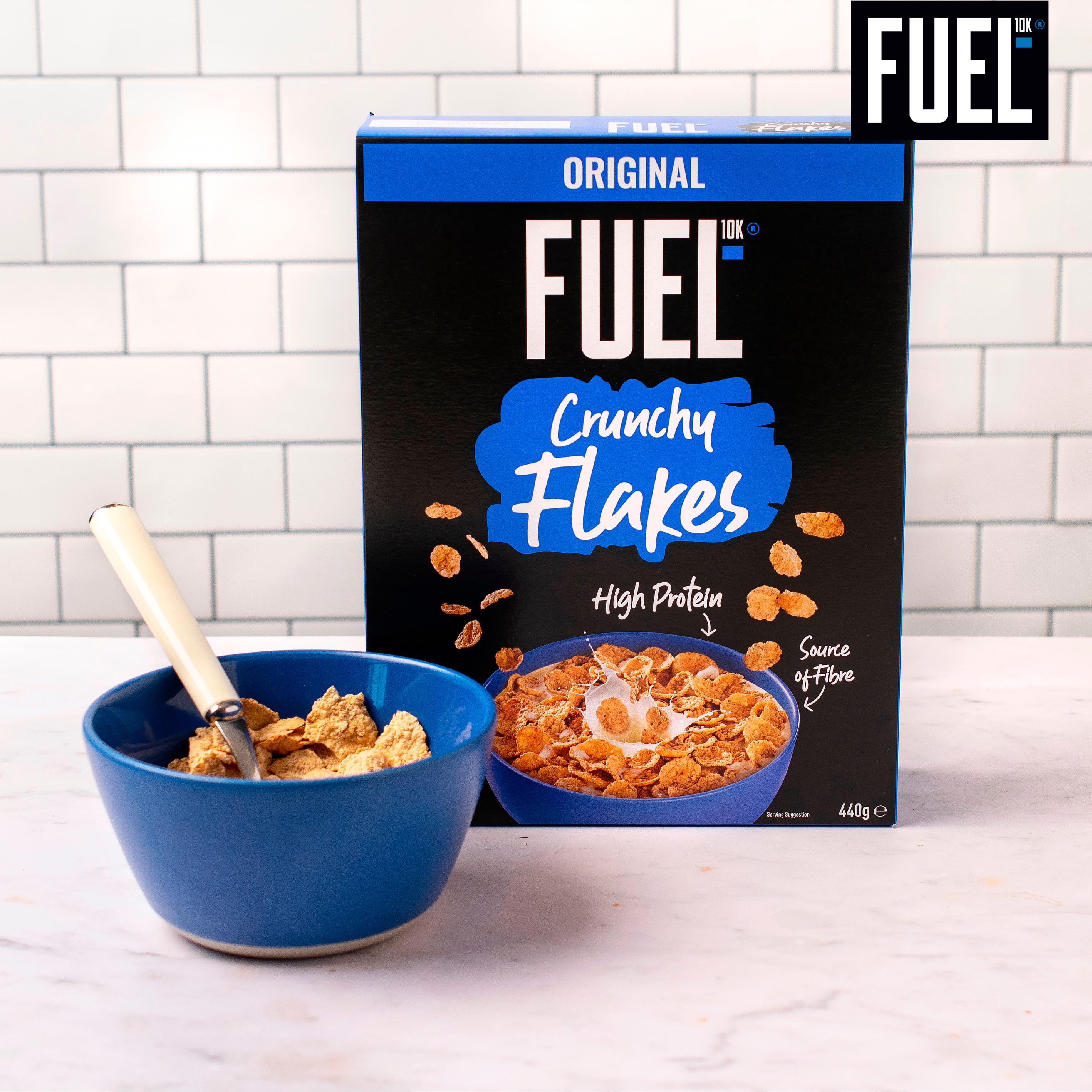 FUEL10K Original Crunchy Flakes High Protein Breakfast Cereal 440g thumbnail 4