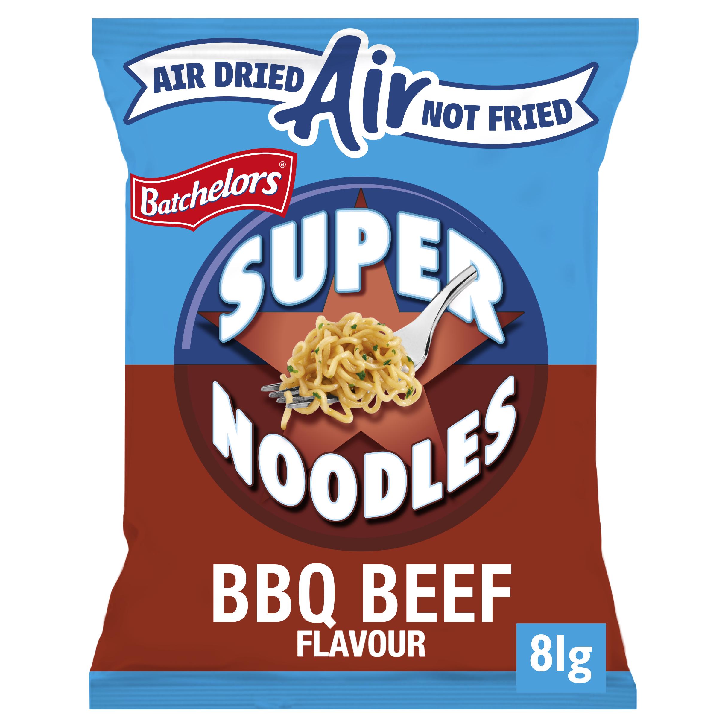 Batchelors Super Noodles Air Dried Low Fat BBQ Beef Flavour Instant Noodles 81g thumbnail 2