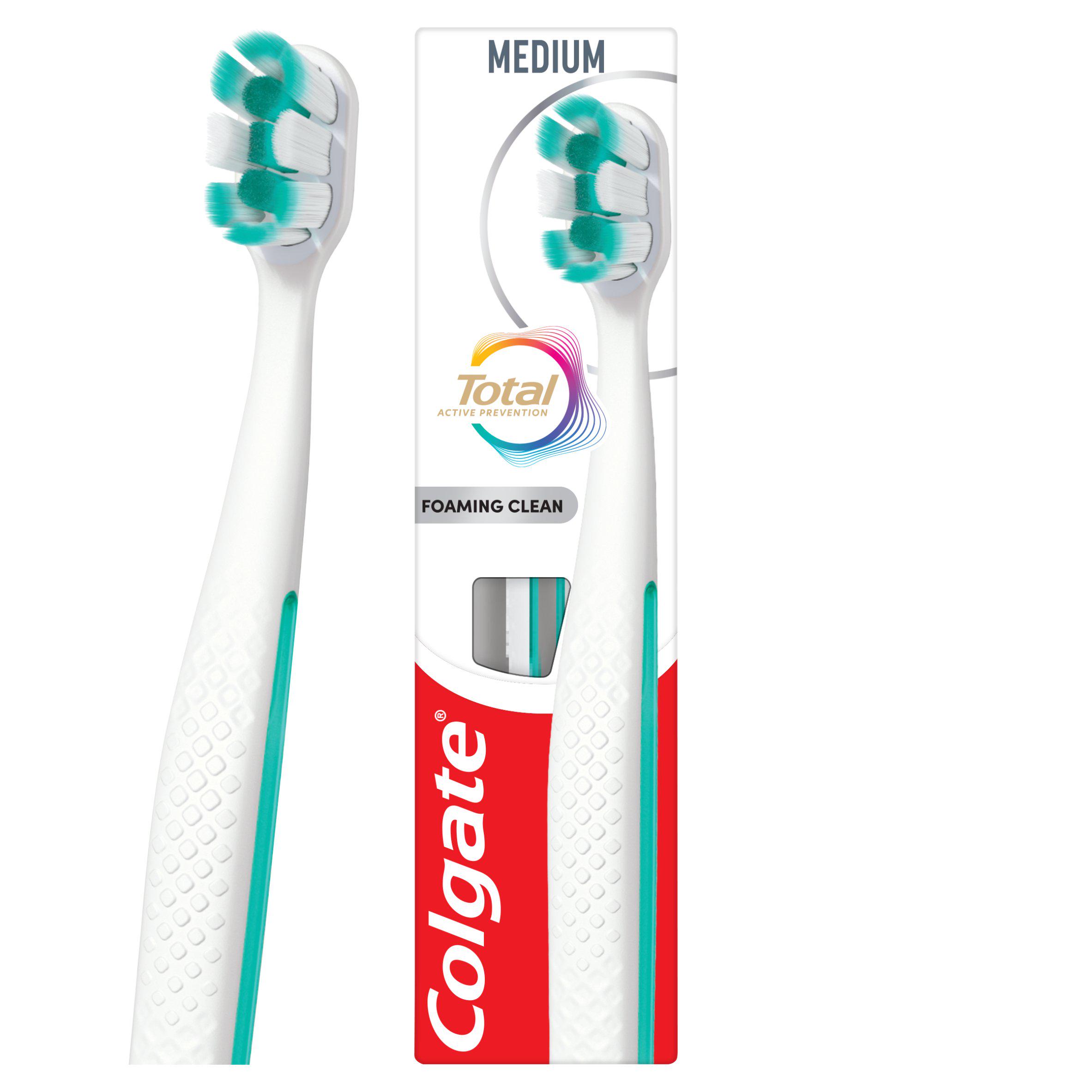 Colgate Total Foaming Clean Medium Manual Toothbrush