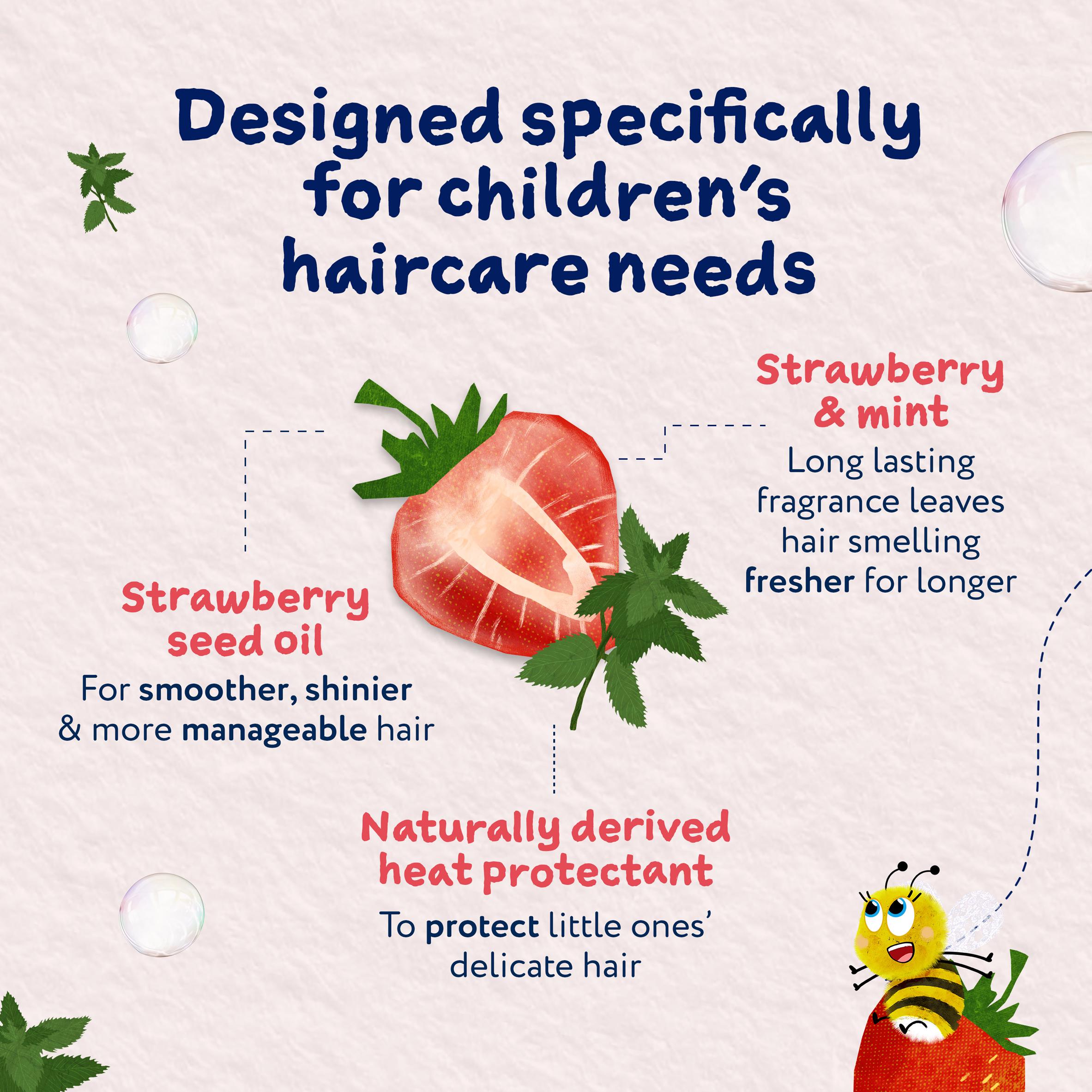 Childs Farm Tangle Taming Hair Detangler Strawberry & Mint Kids Styling Protector Spray 100ml thumbnail 4