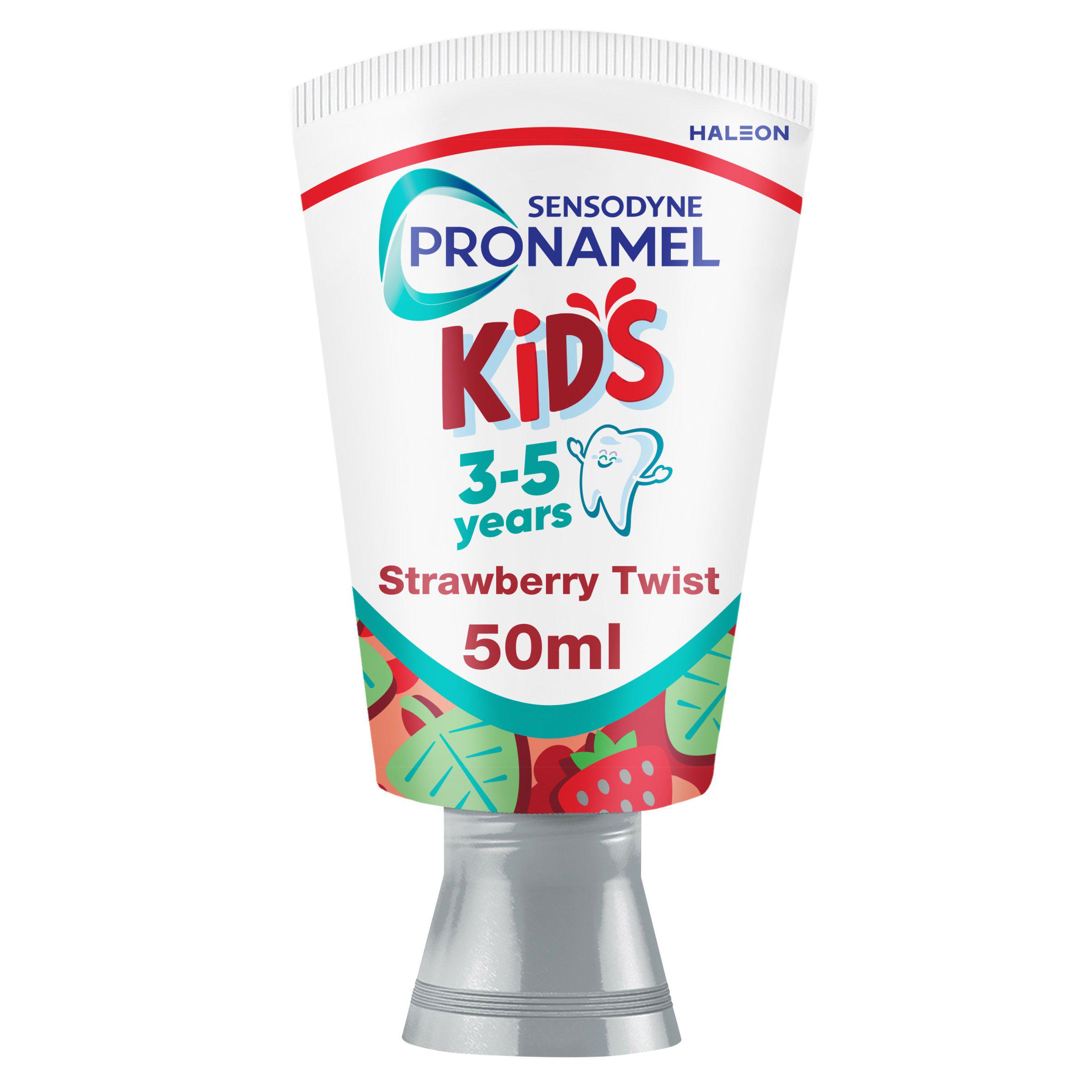 Sensodyne Pronamel Kids 3-5 Years Toothpaste, Strawberry Twist, 50ml