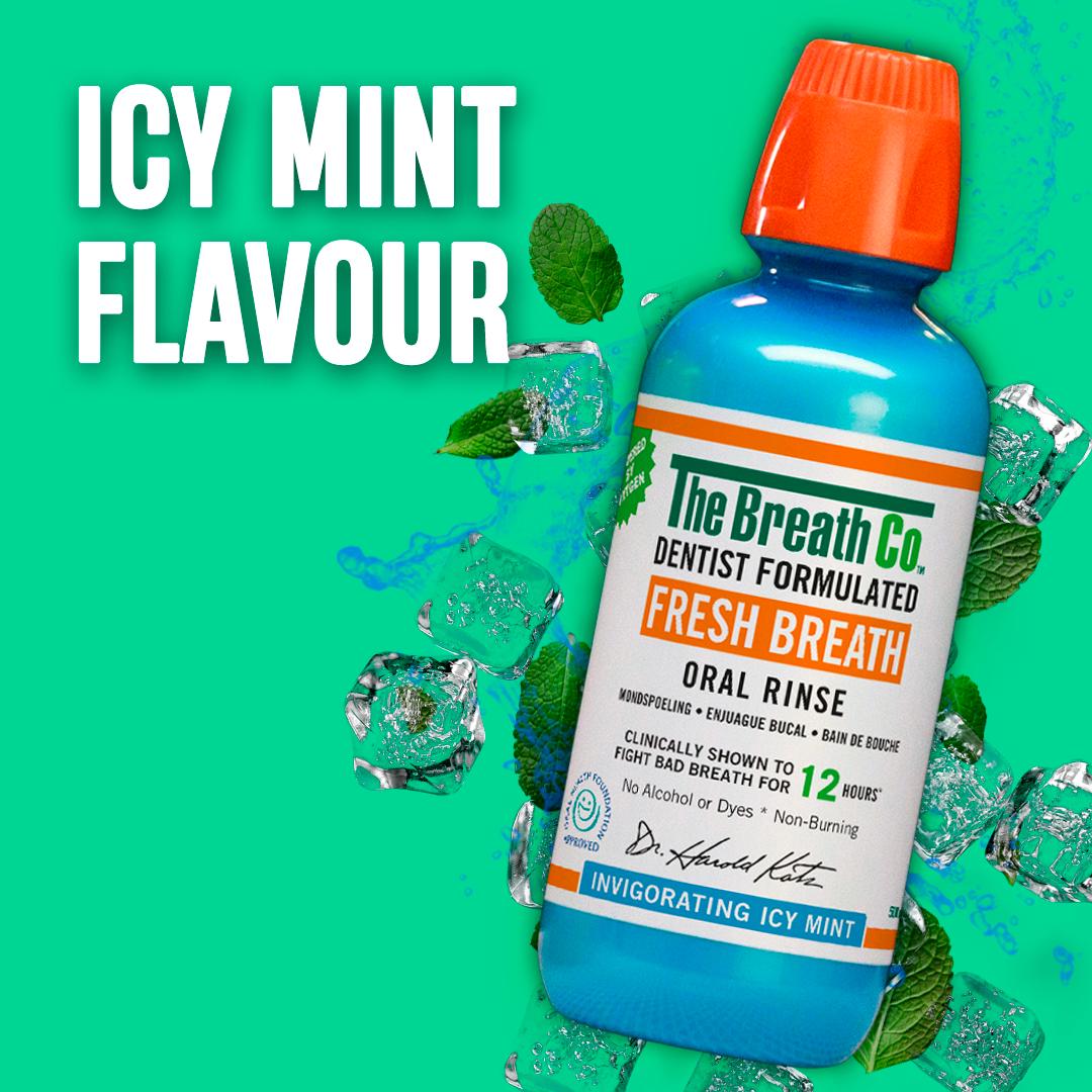 The Breath Co. Alcohol Free Mouthwash Icy Mint 500ml thumbnail 6