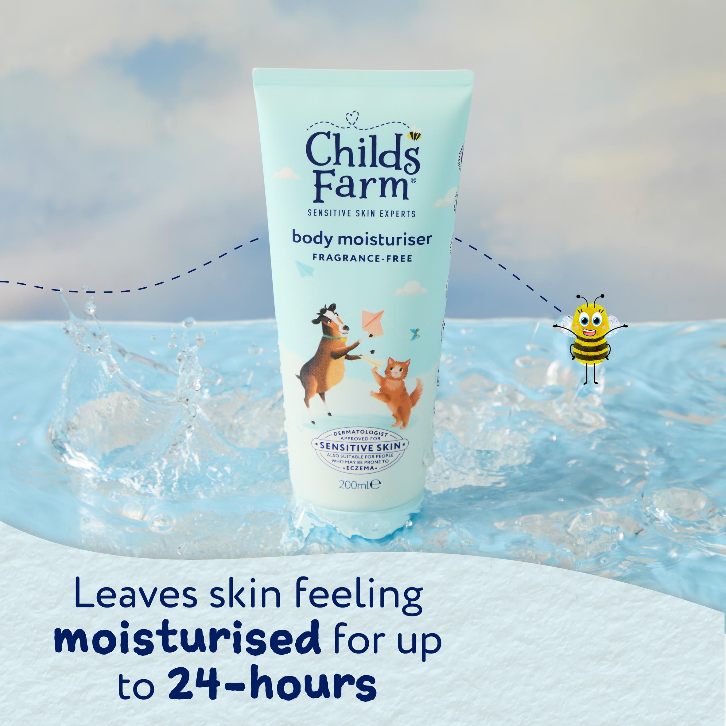 Childs Farm Fragrance Free Body Moisturiser Gentle Hydrating Formula for Kids Babies & Sensitive Skin 200ml thumbnail 5