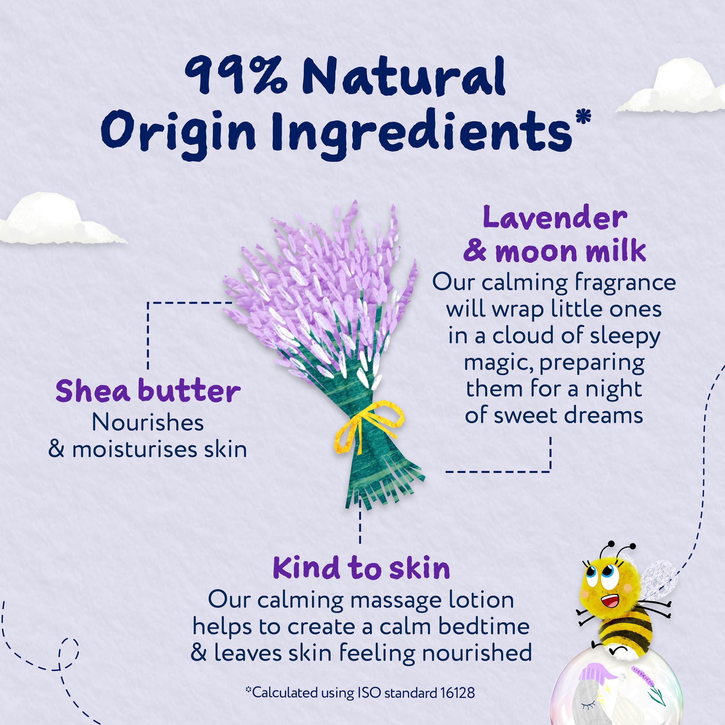 Childs Farm Slumber Time Sleep Calming Massage Lotion Lavender & Moon Milk Gentle Moisturiser for Babies 150ml thumbnail 4