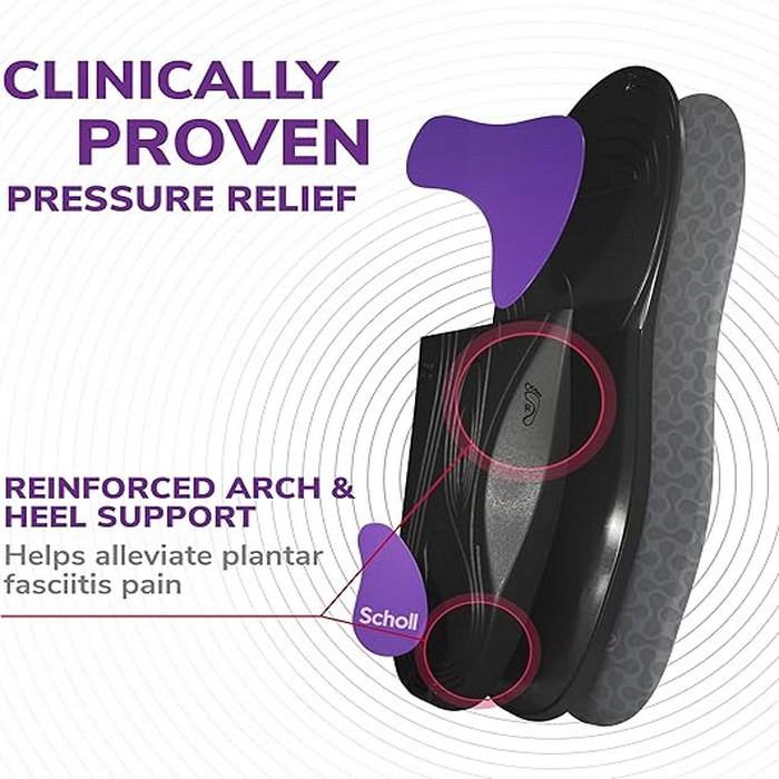 Scholl Balance Orthotics S M L Size 4, 5-6, 5 Plantar Fasciitis Pain Relief Insole thumbnail 5