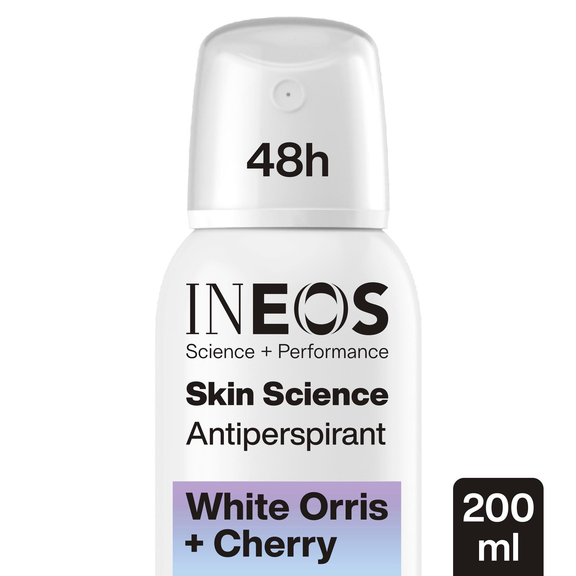 Ineos Skin Science White Orris + Cherry Antiperspirant Deo Spray 200ml