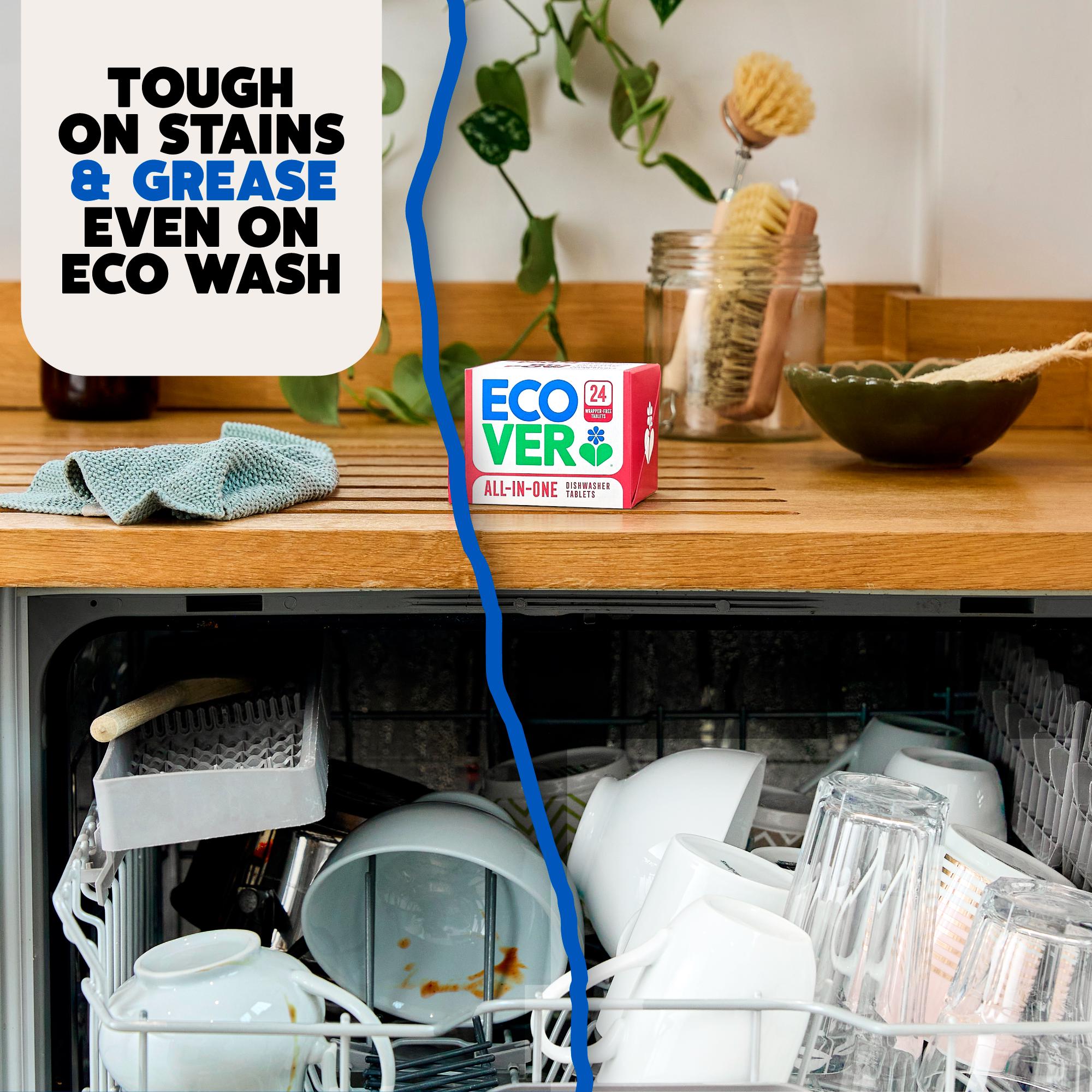 Ecover Wrapper Free All in One Dishwasher Tablets x24 0.42kg thumbnail 6