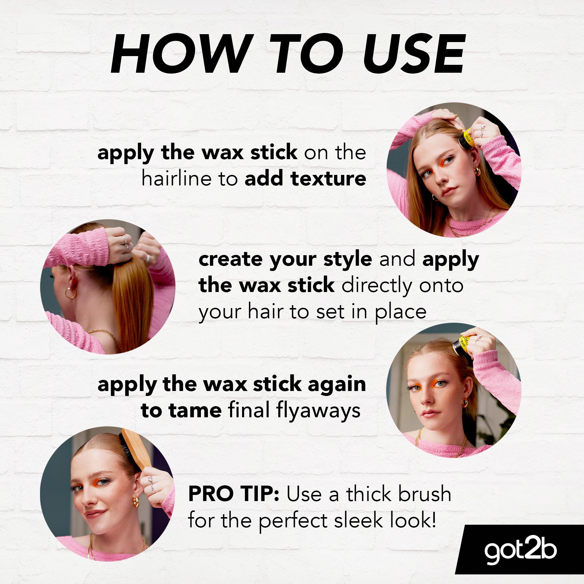 Schwarzkopf Got2b Glued Wax Stick with Coconut Oil & Shea Butter 50g thumbnail 3
