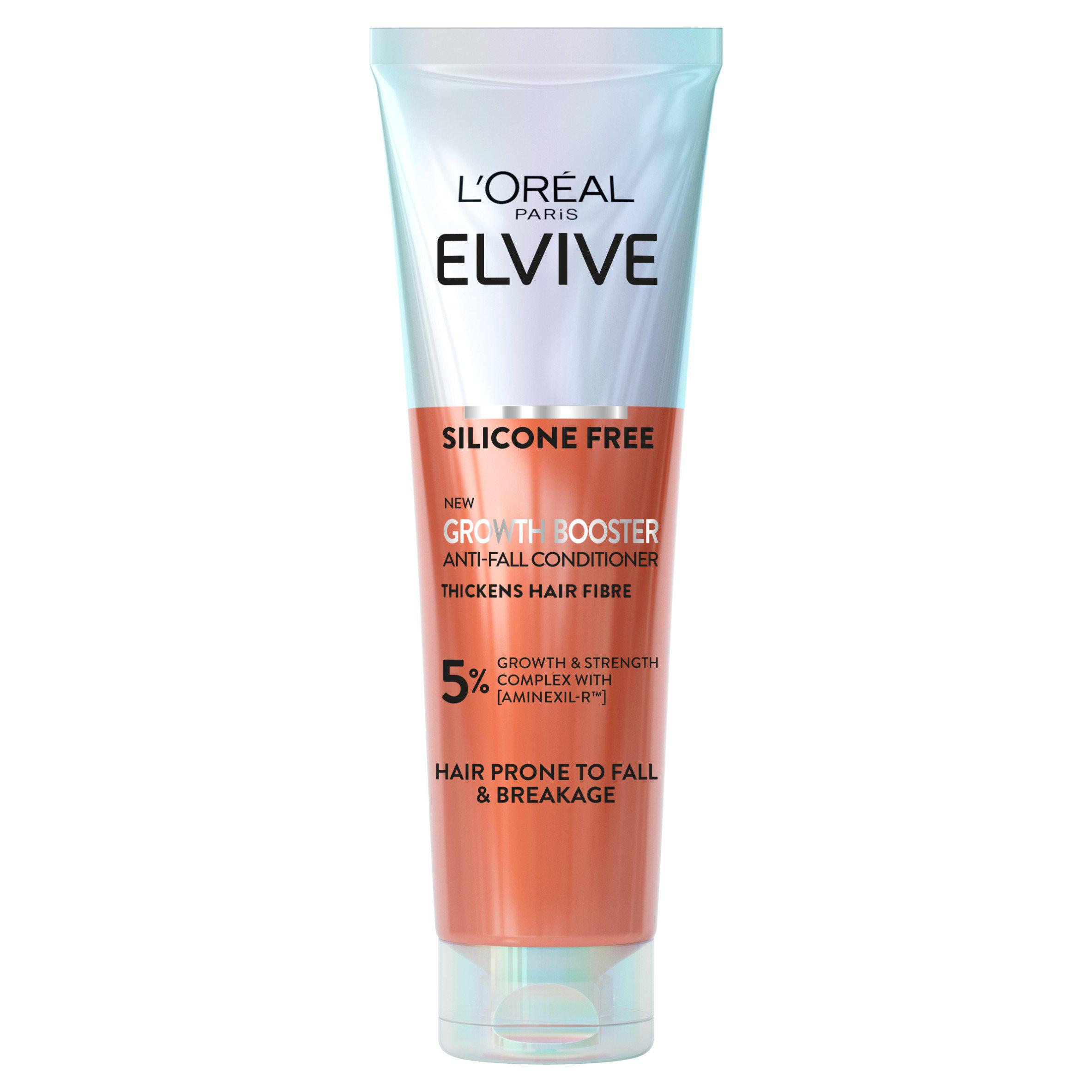 L'Oreal Paris Elvive Growth Booster Conditioner, Anti Hair Loss and Hair Thickening, 150ml